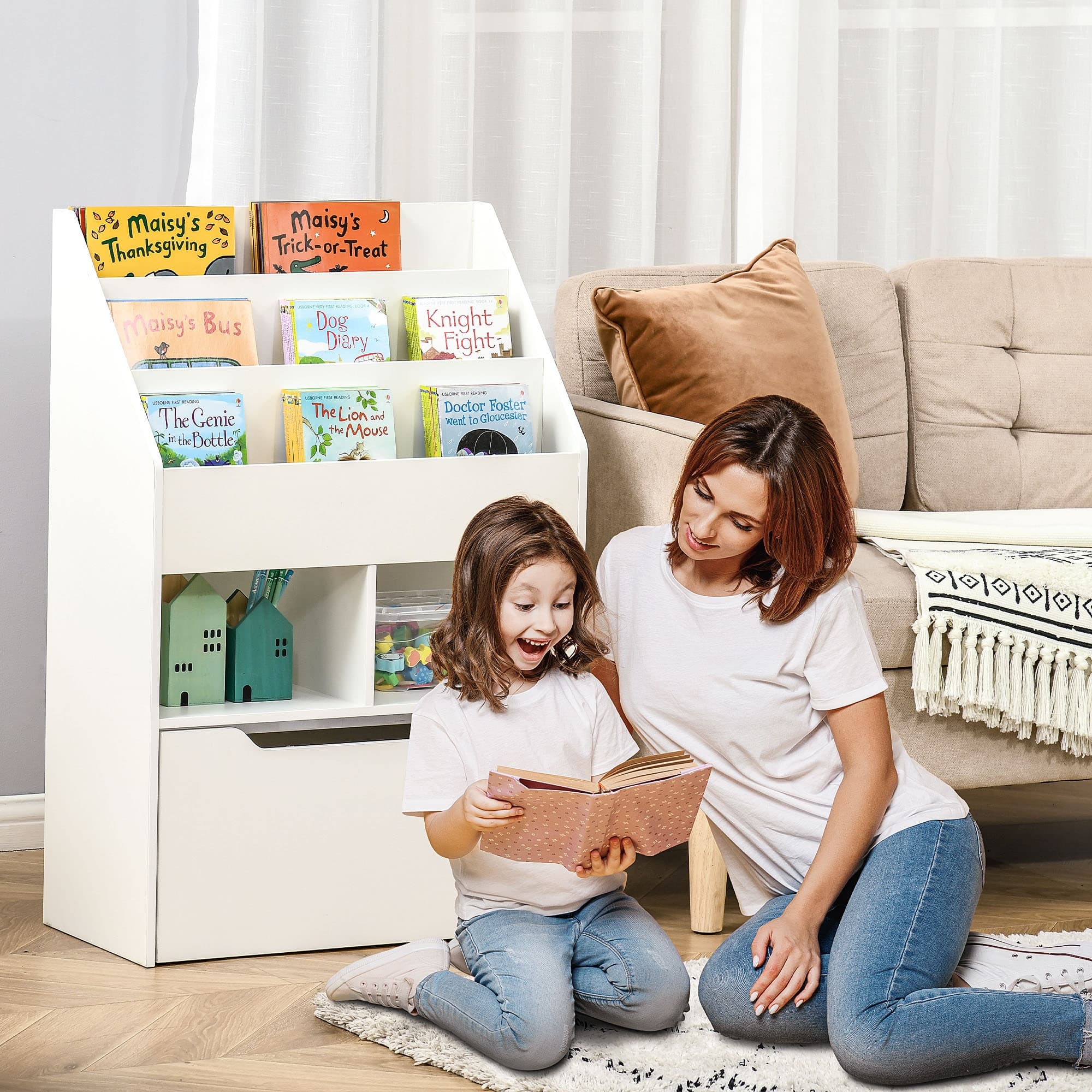 Transform Their Space With This White Kids Bookshelf - image 2