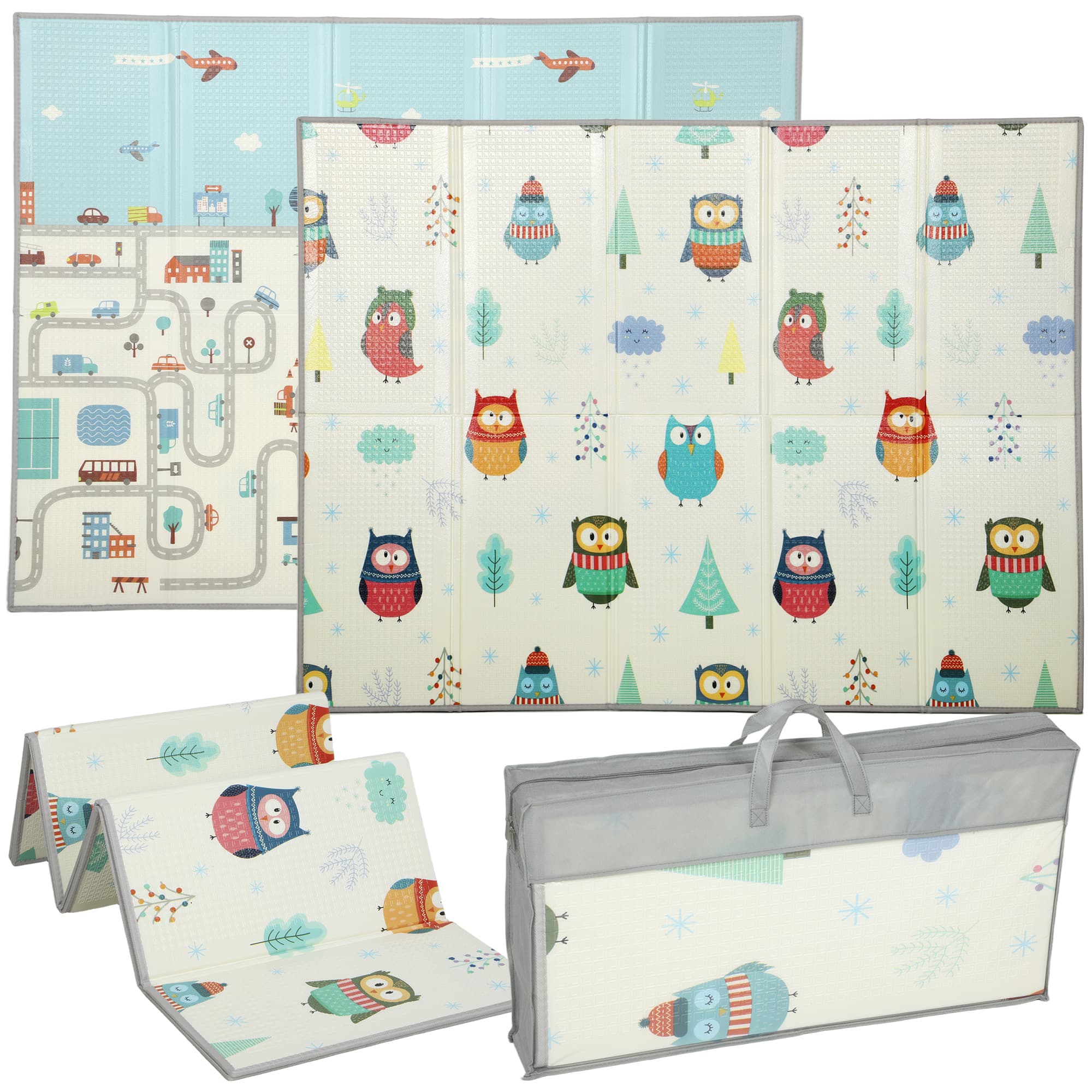 Foldable Double-Sided Baby Play Mat, 200 x 150cm - image 9
