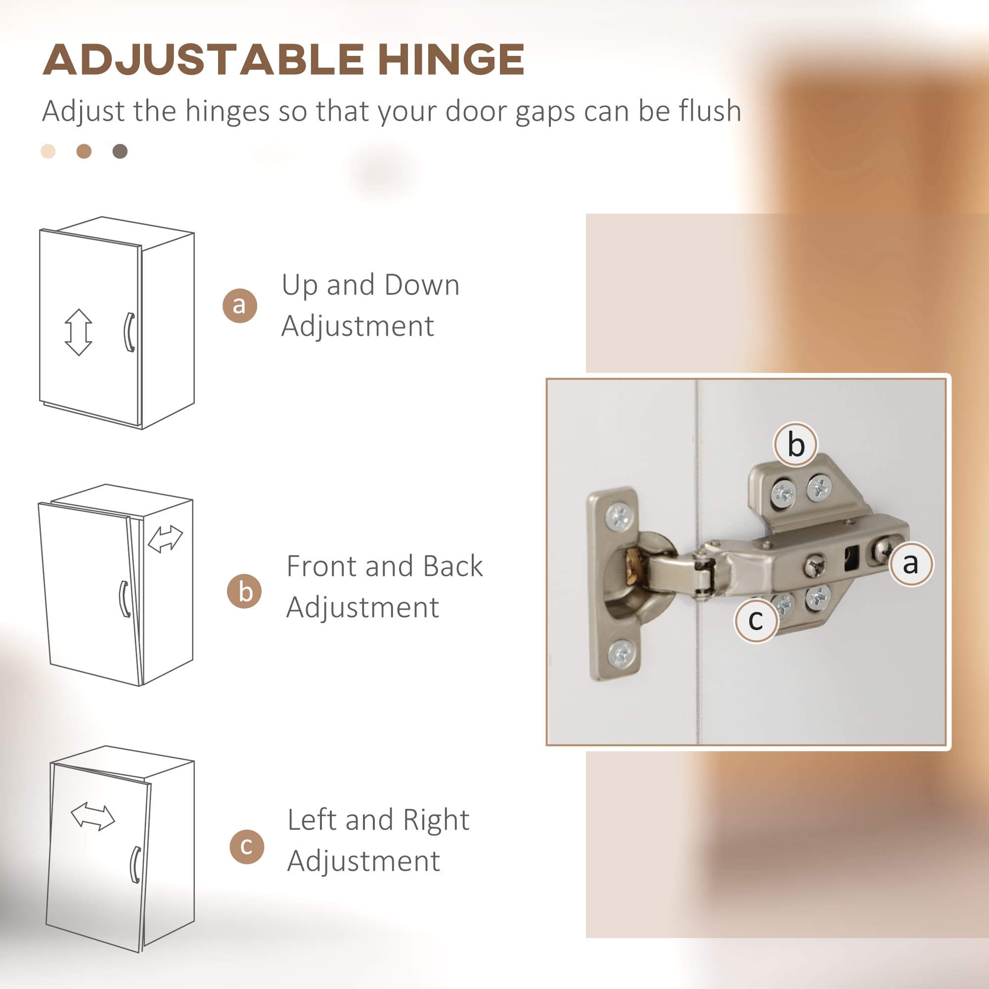 Effortless Storage: 130cm Nordic White Freestanding Cabinet - image 3