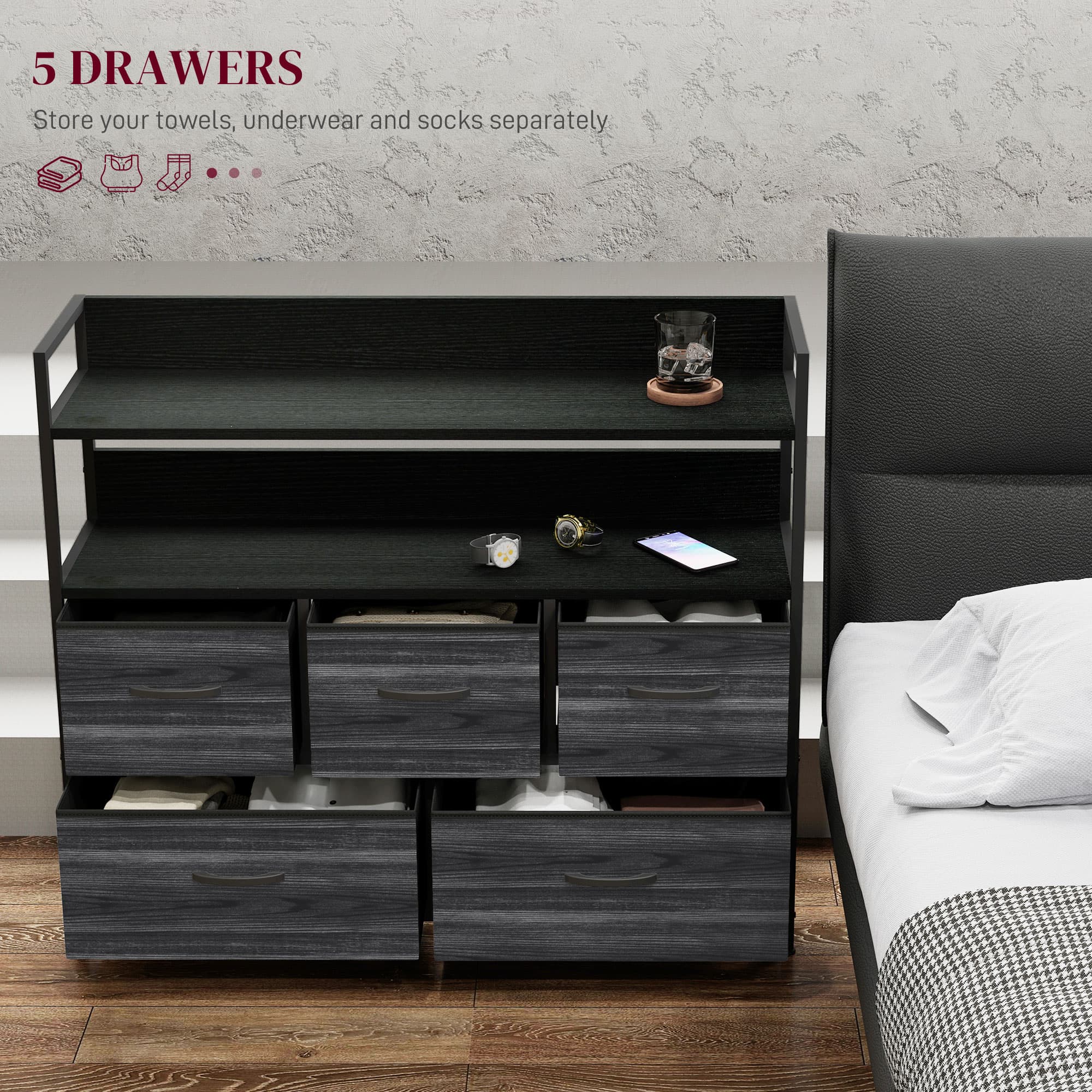 Transform Your Space with this Rustic 5-Drawer Chest - image 3