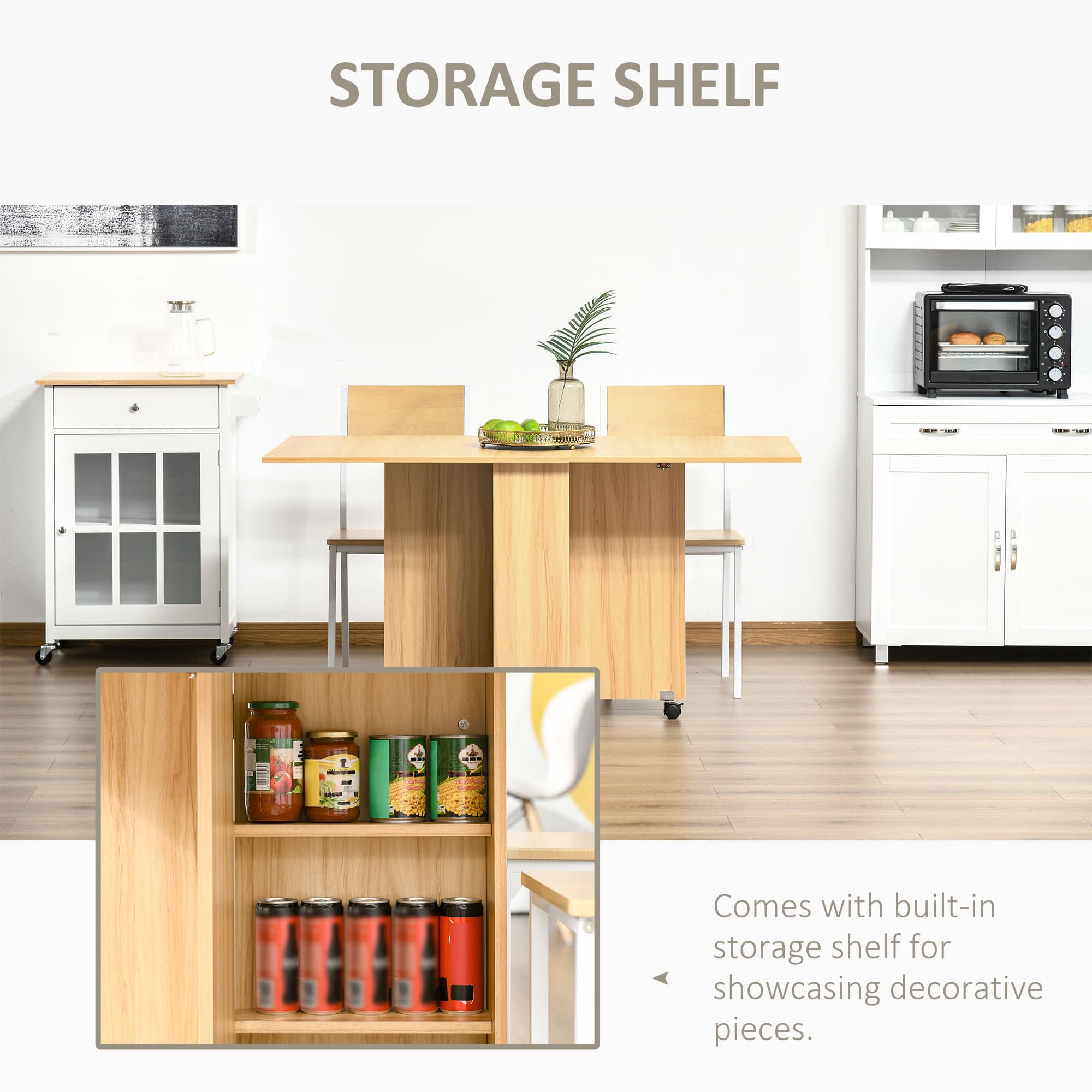 Effortless Space-Saving Teak Folding Dining Table - image 5