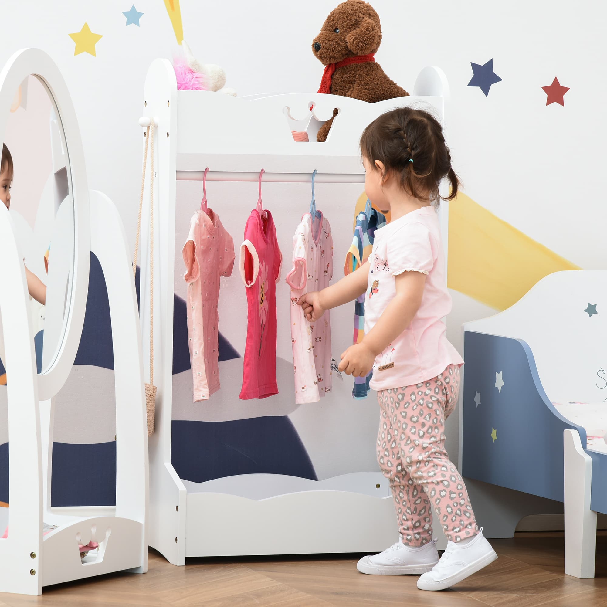 Transform Their Space with this Kids Wooden Clothes Rail - image 1