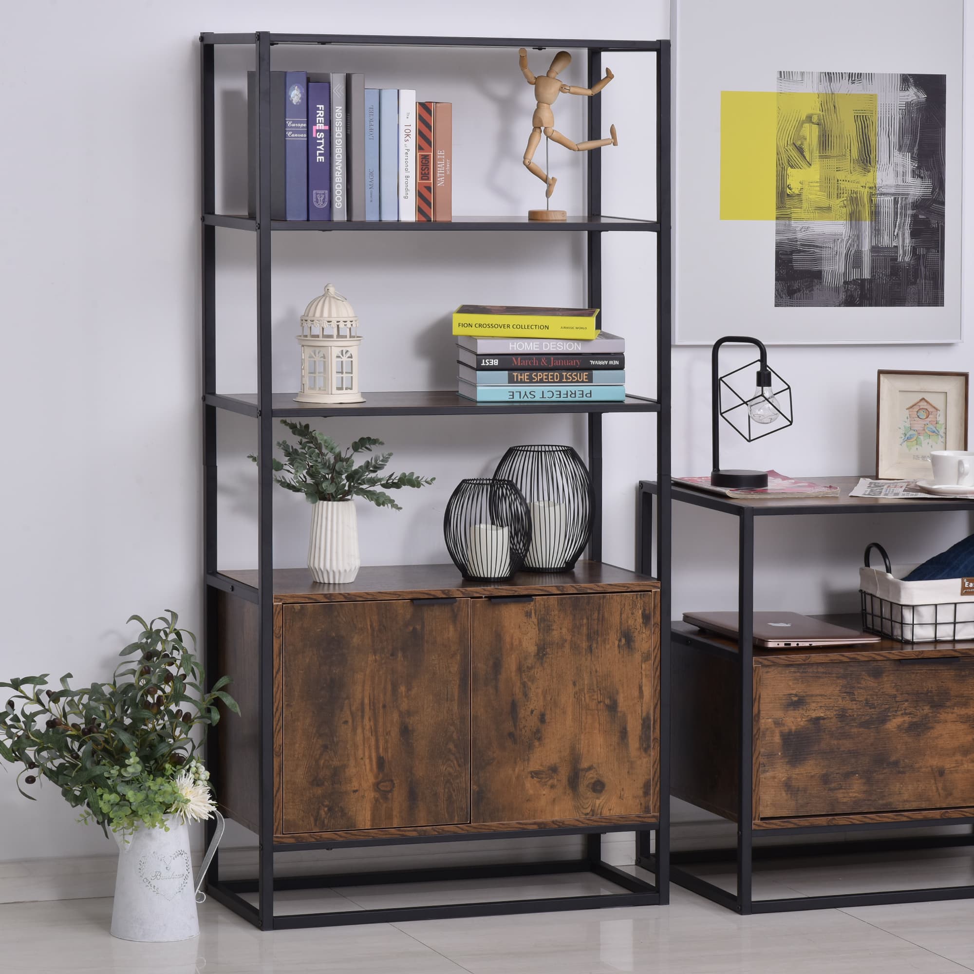 Transform Your Space with this Rustic Industrial Bookshelf - image 3