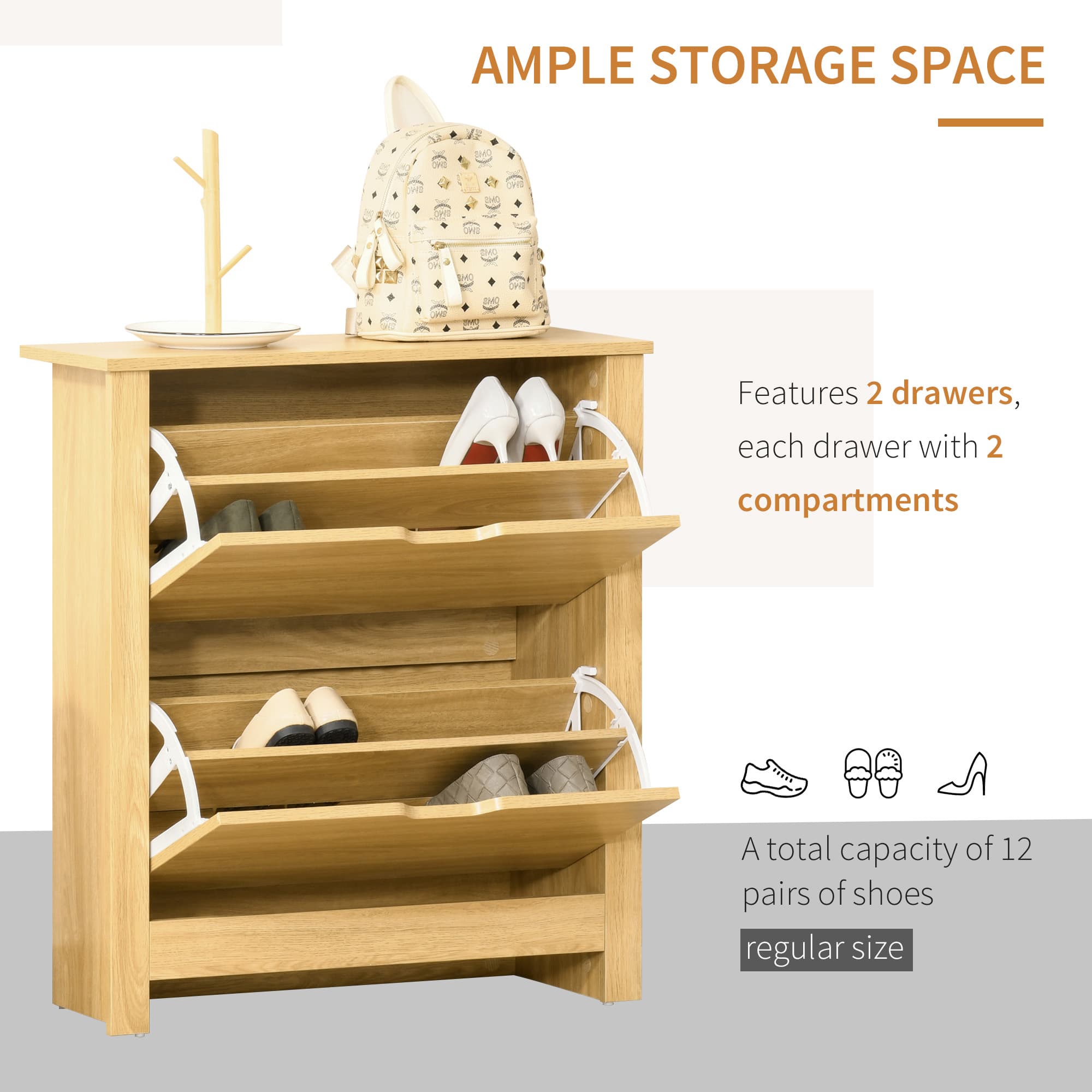 Transform Your Hallway With This Narrow Wooden Shoe Cabinet - image 1