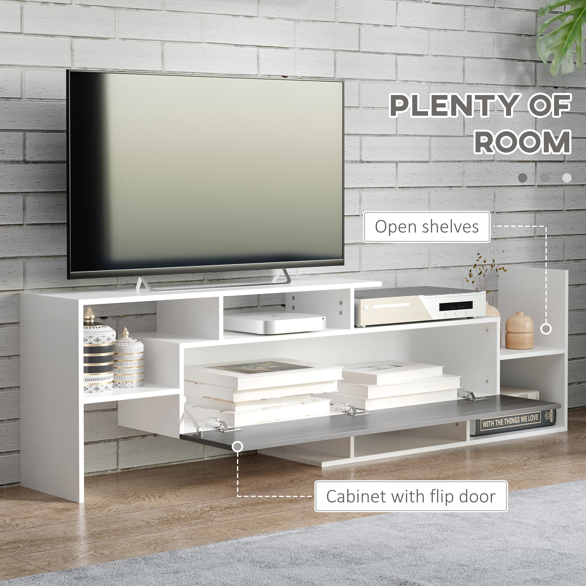 Transform Your Space with this Modern TV Unit & Shelf Set - image 1