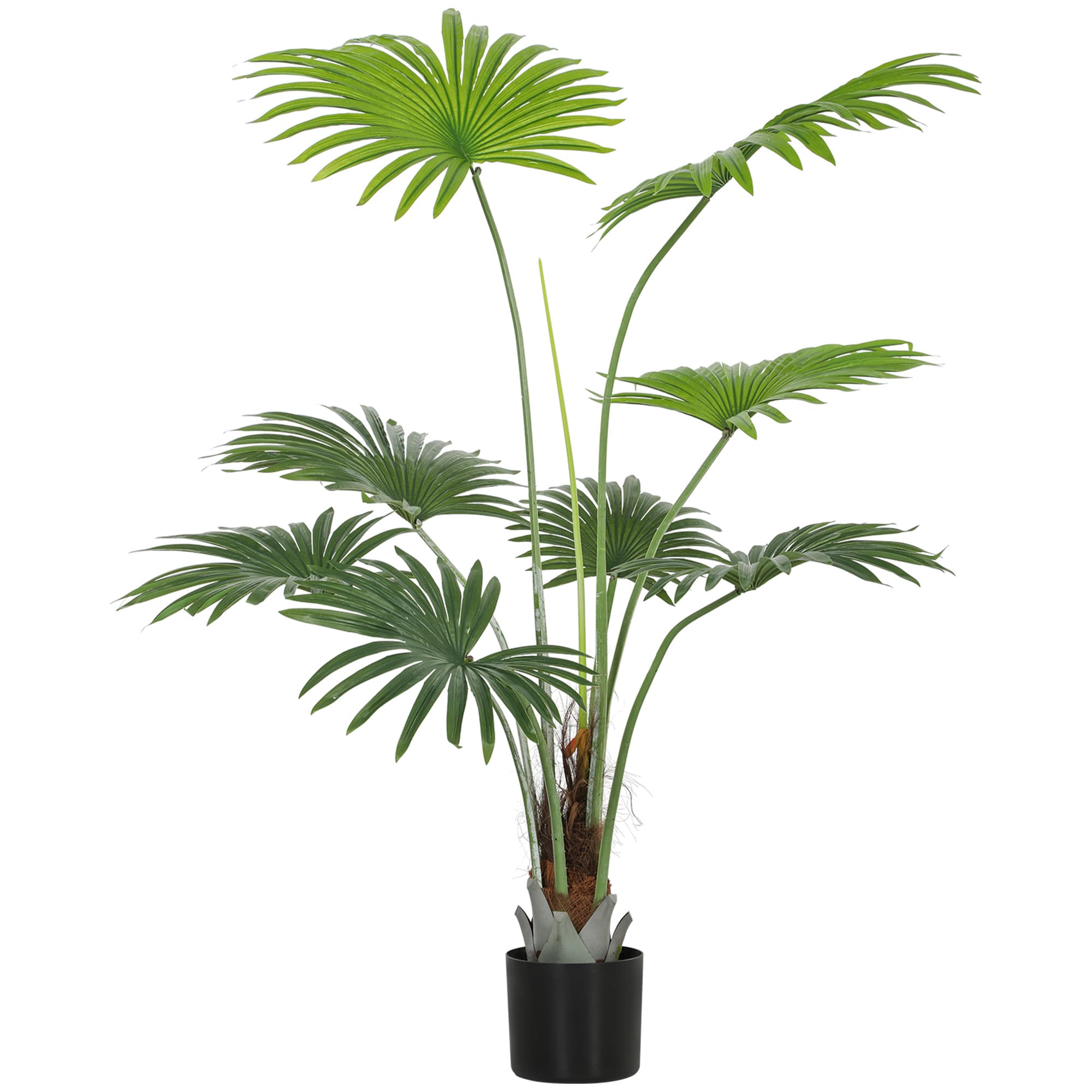 Effortless Tropical Greenery: 145cm Artificial Palm Tree - Green