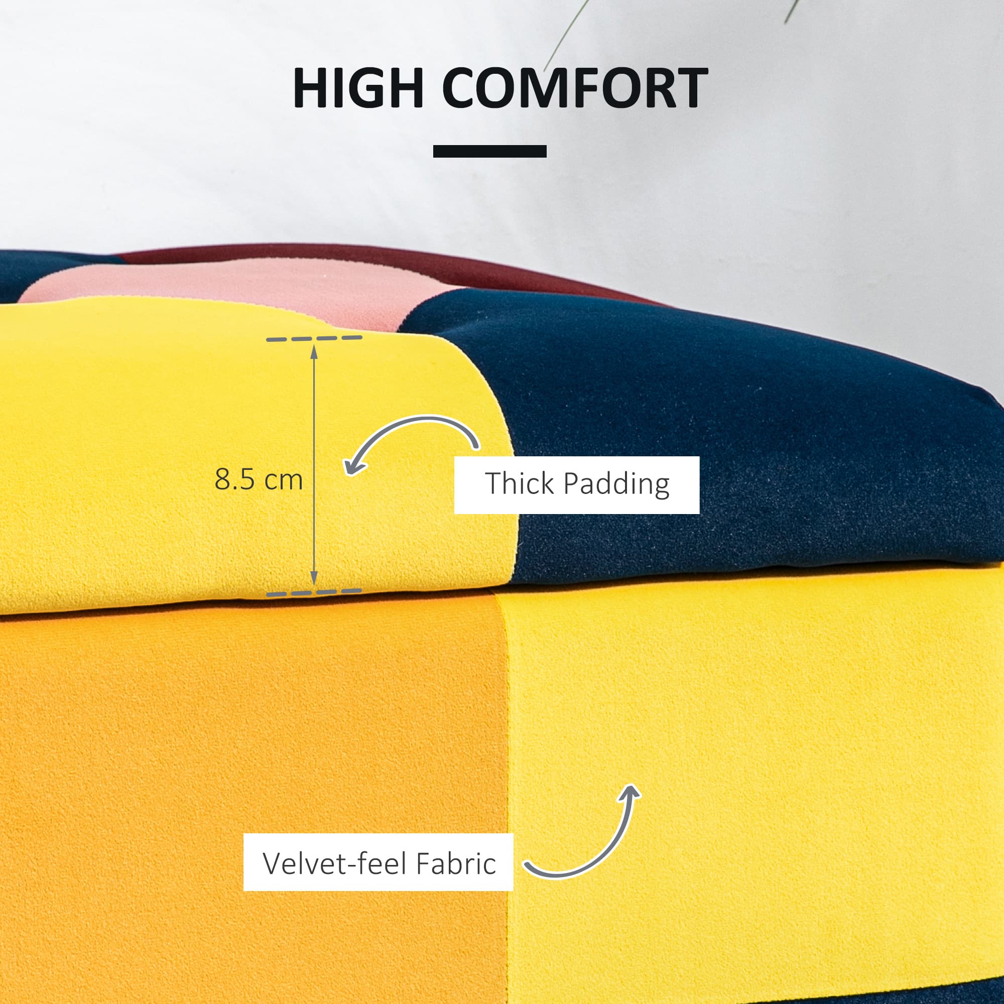 Transform Your Space with this Multicoloured Storage Ottoman - image 4