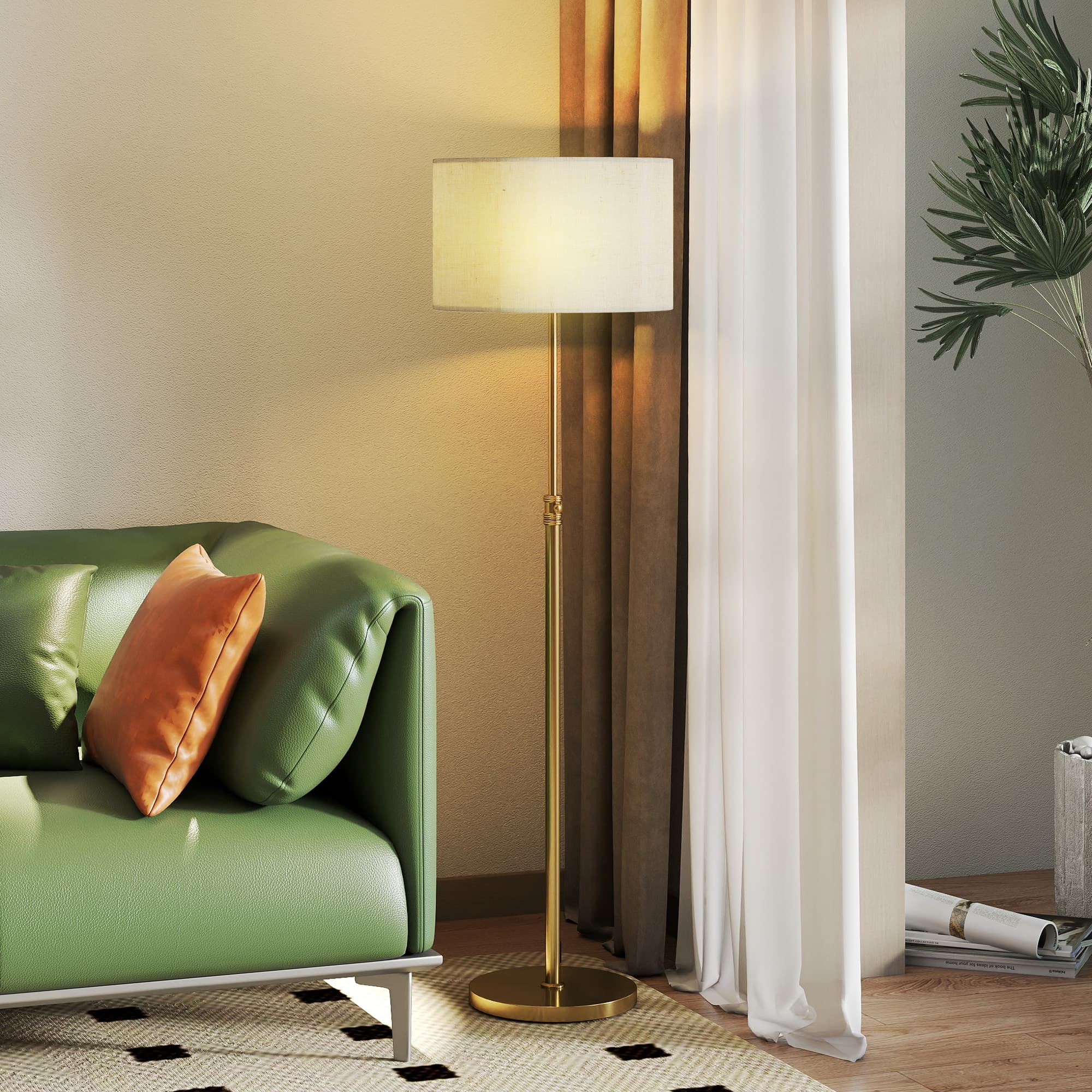 Adjustable Gold Floor Lamp for Effortless Ambience - image 3