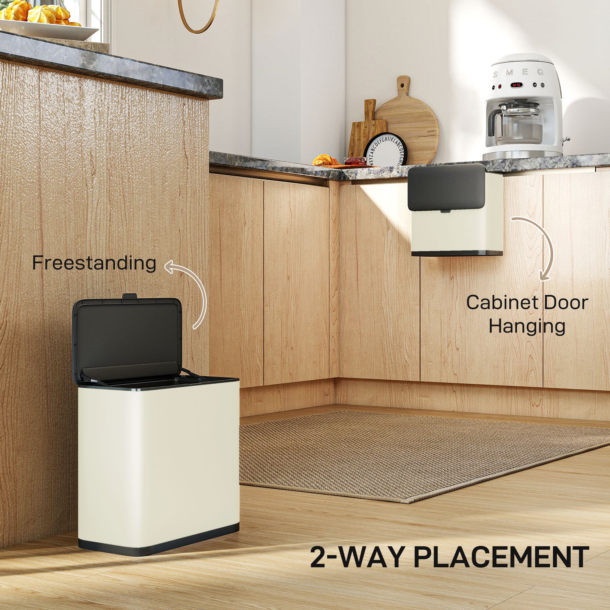 A Neat 8-Litre Kitchen Bin That Hangs or Stands - image 8