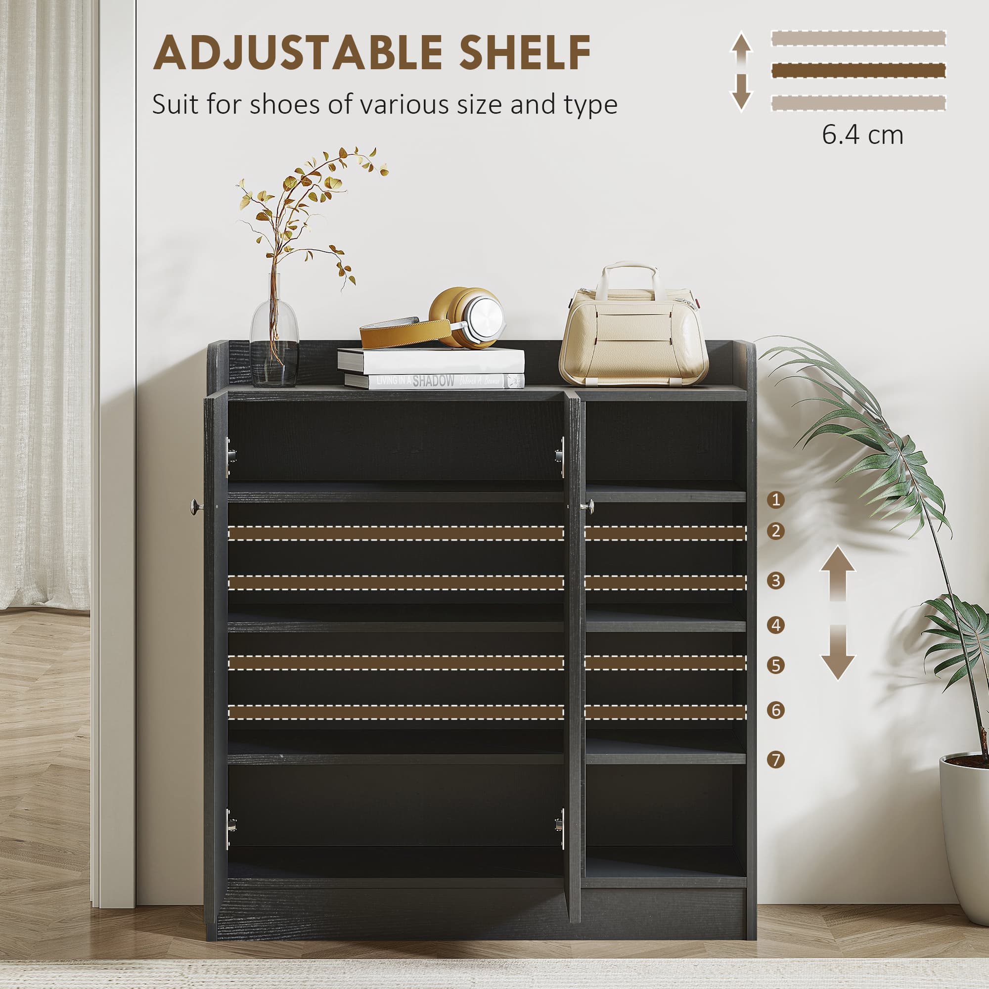 Transform Your Hallway with this Black Shoe Cabinet - image 5
