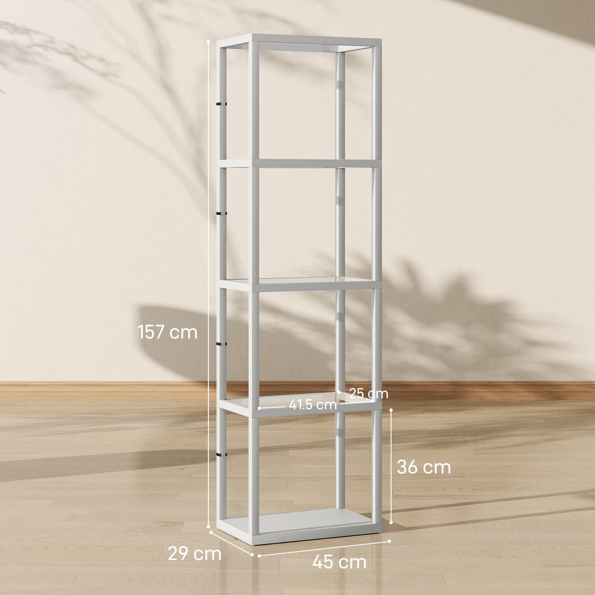 Transform Your Space with this Grey 4-Tier LED Display Lamp - image 1