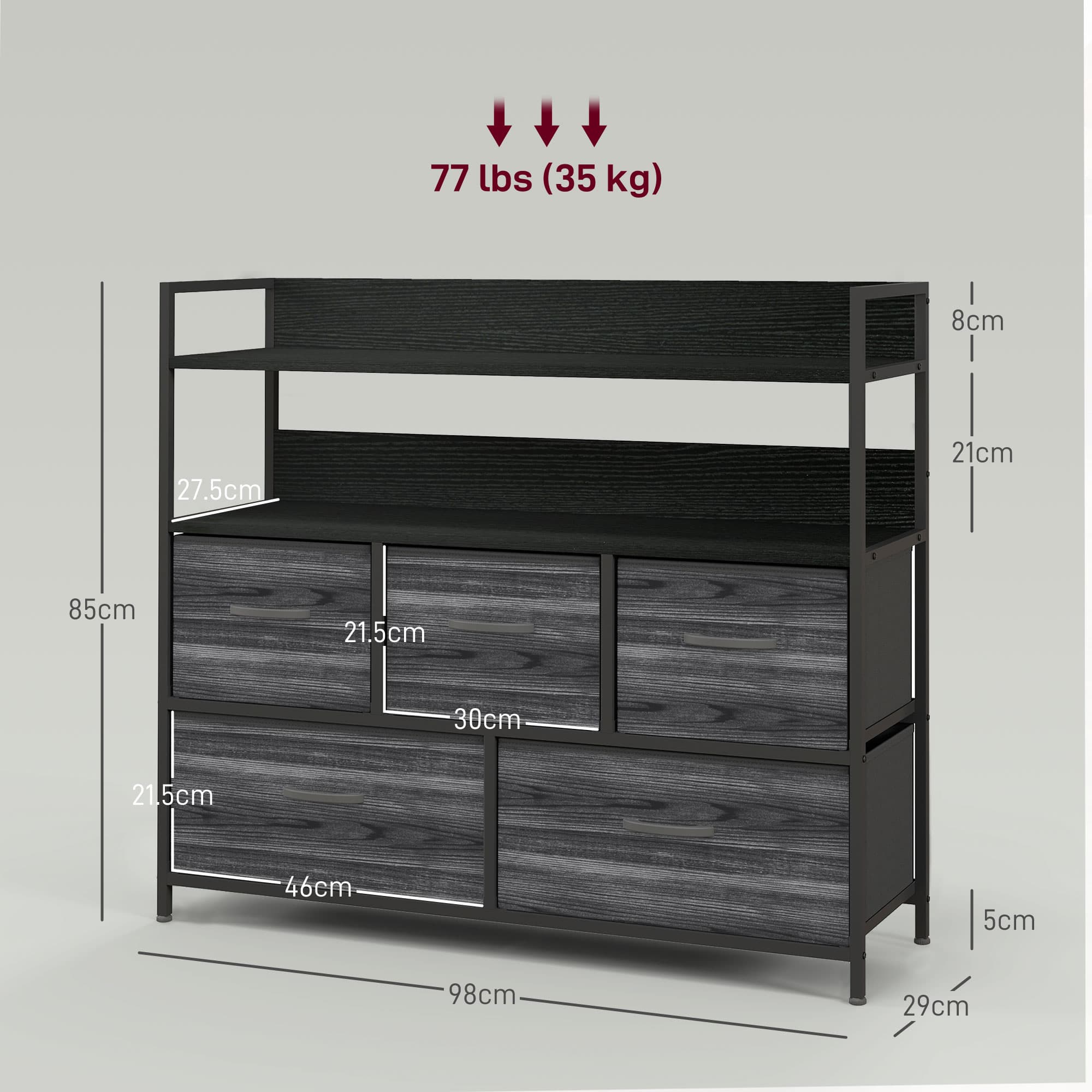 Transform Your Space with this Rustic 5-Drawer Chest - image 5