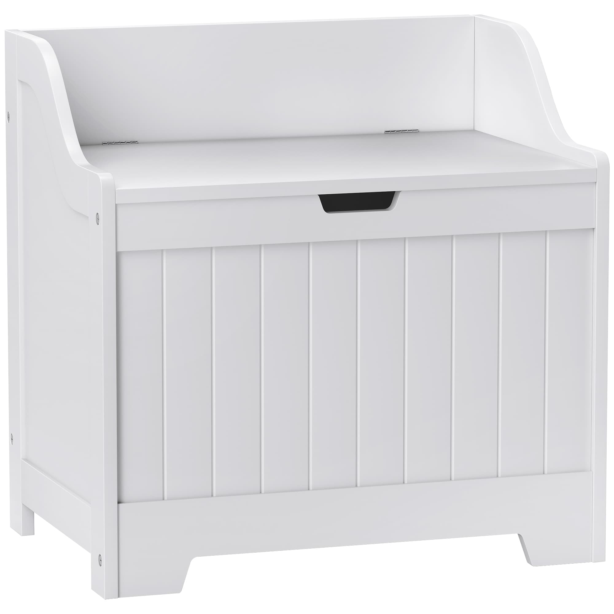 Transform Your Space with this 61L White Storage Chest - White