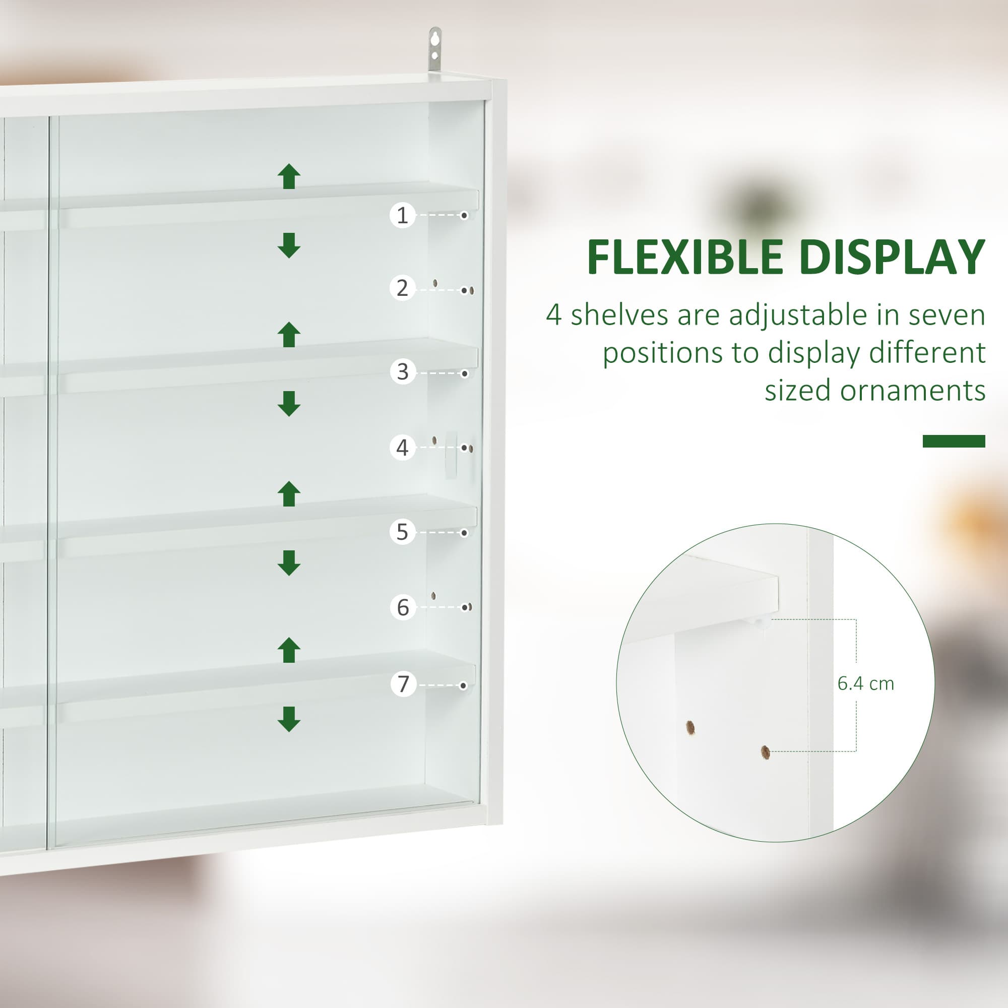 Transform Your Space With This White Wall Display Cabinet - image 1