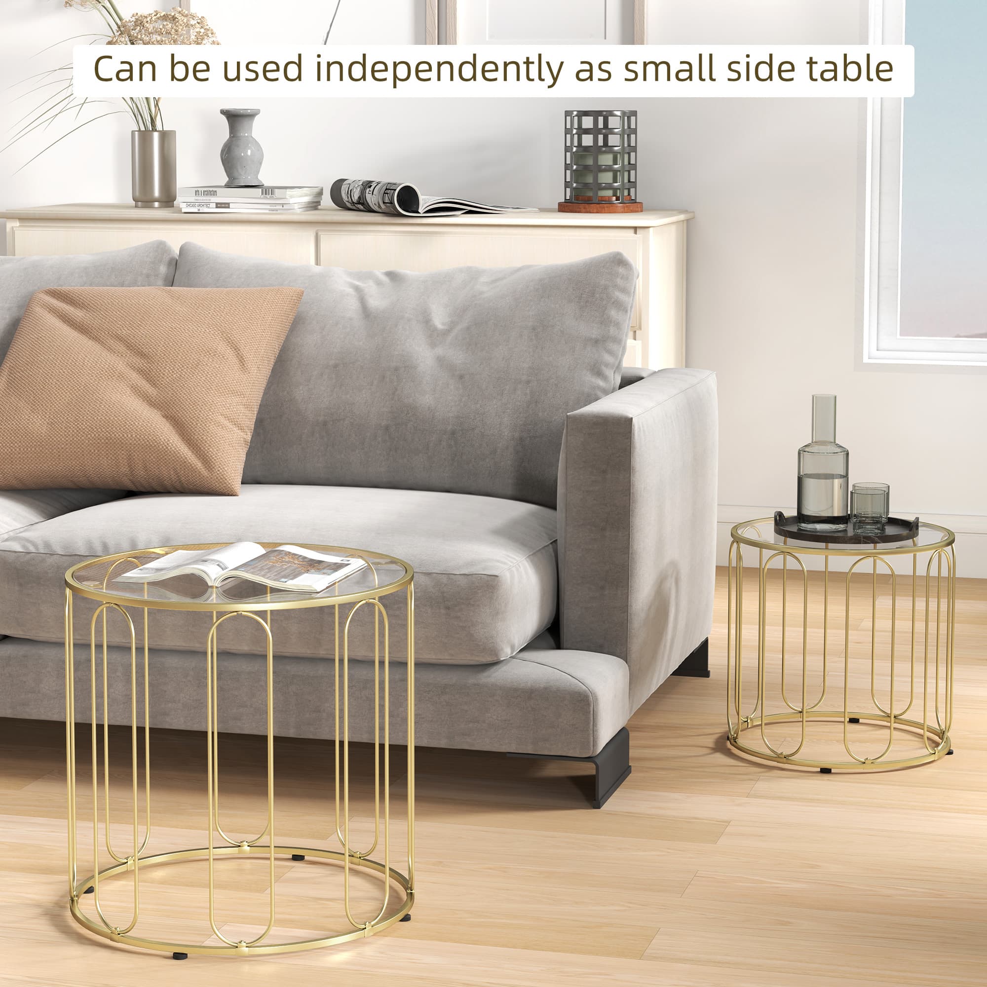 Transform Your Living Room with Gold Nesting Coffee Tables - image 4