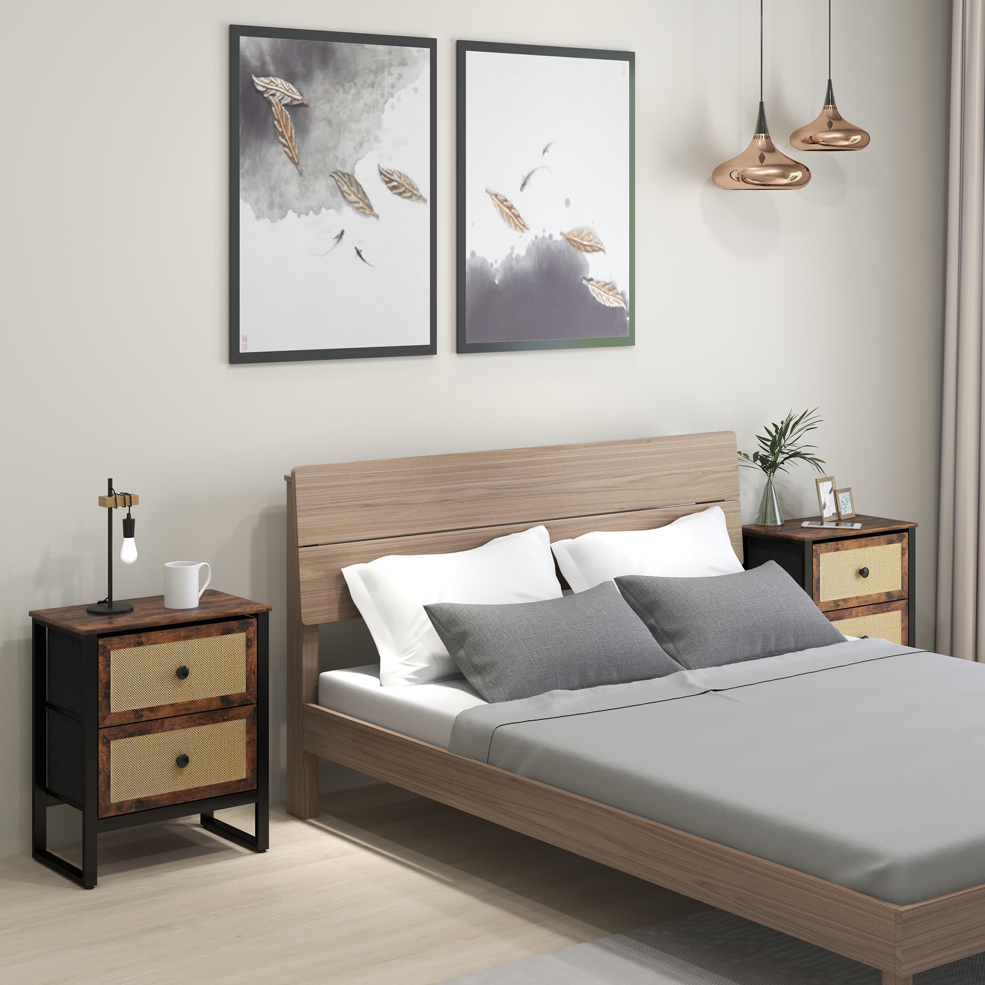 Transform Your Bedroom with these Rustic Industrial Bedside Tables - image 5