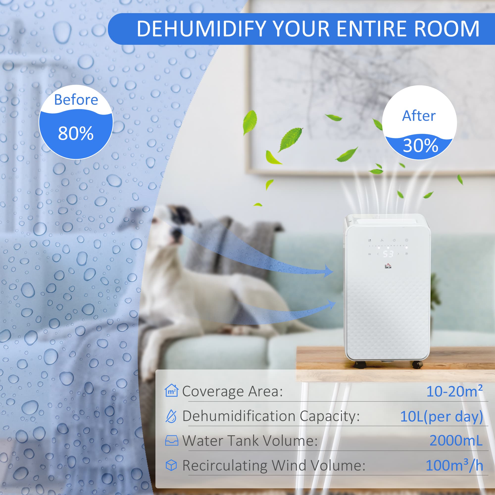 Portable 10L Dehumidifier with Air Purifier Function - image 7
