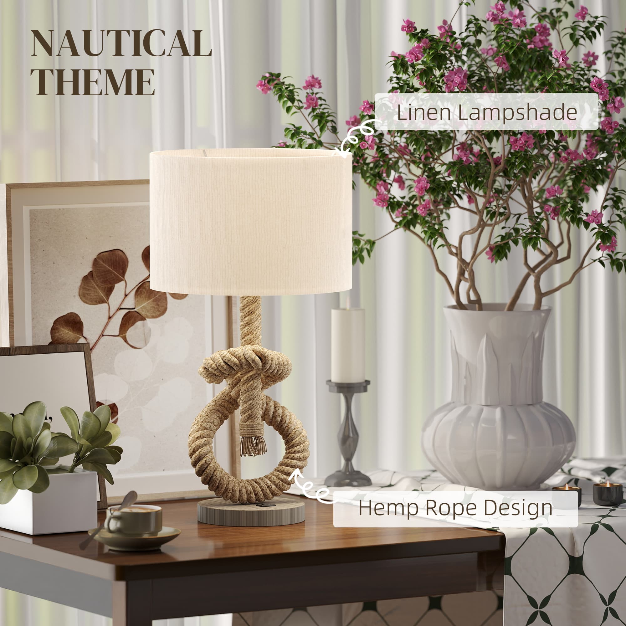 A rope-knot lamp that brings coastal character to any desk or bedside - image 9