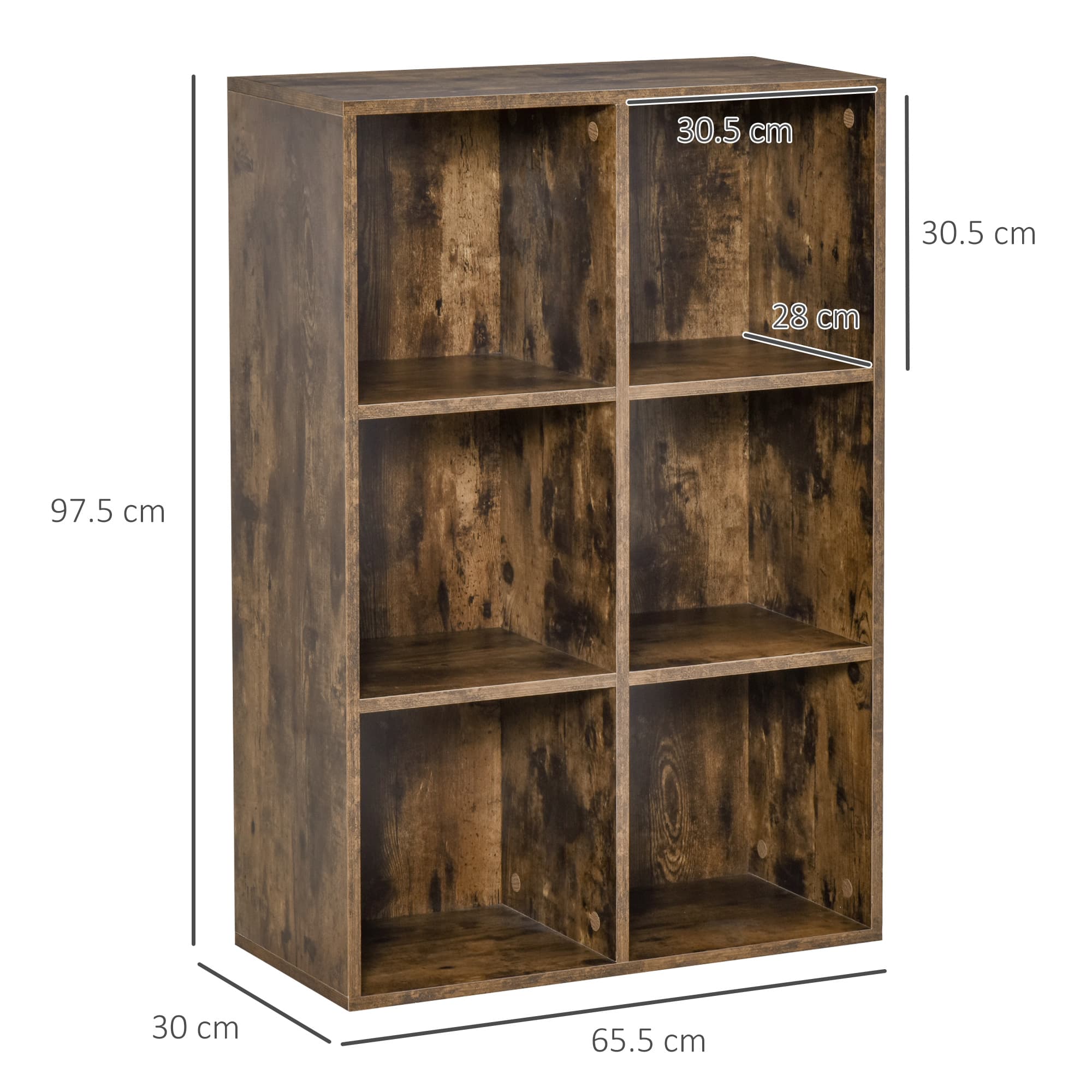 Transform Your Space with this Versatile Six-Cube Bookcase - image 1