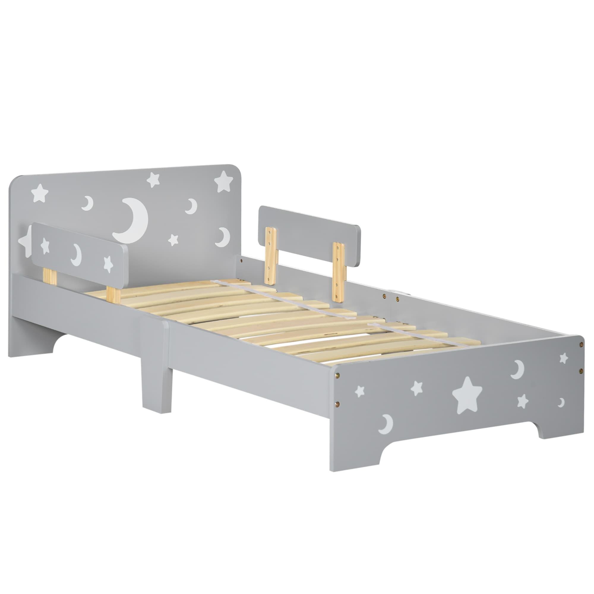 Transform Their Room with the ZONEKIZ Starry Toddler Bed - Grey