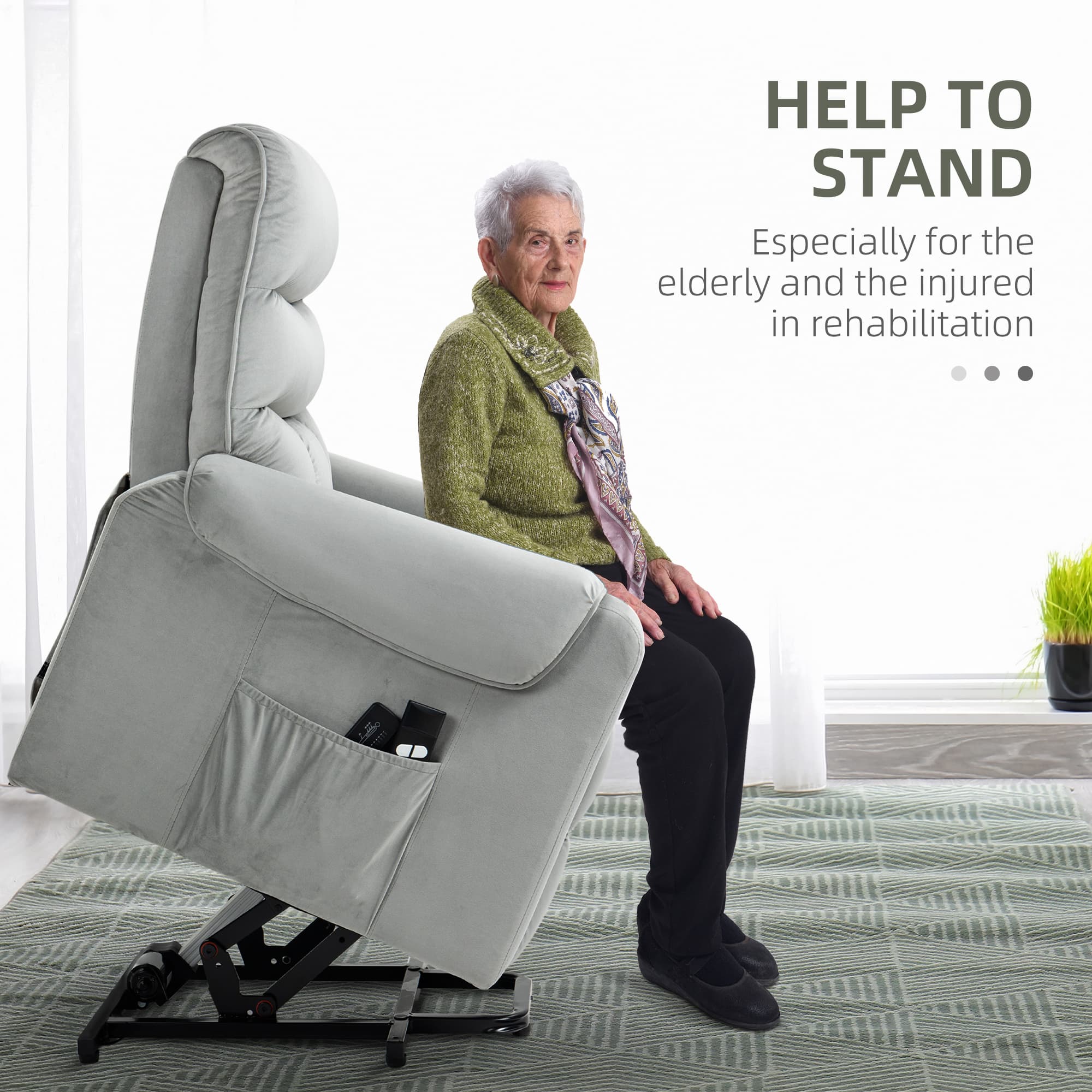 Rise and recline with eight massage points, hands-free - image 9