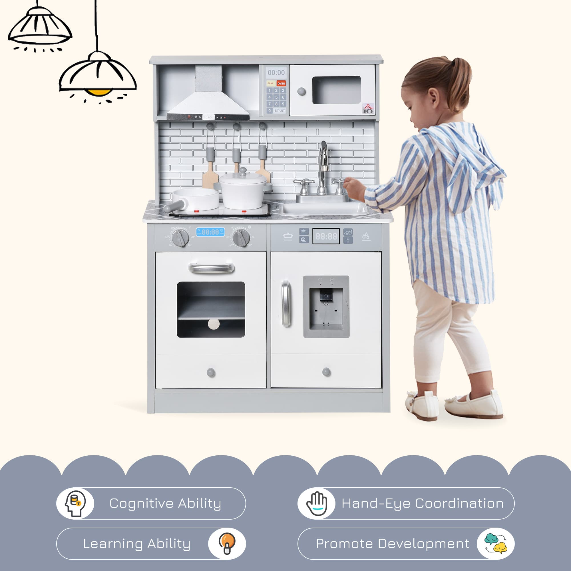 Spark Their Imagination with this Interactive Wooden Play Kitchen - image 2