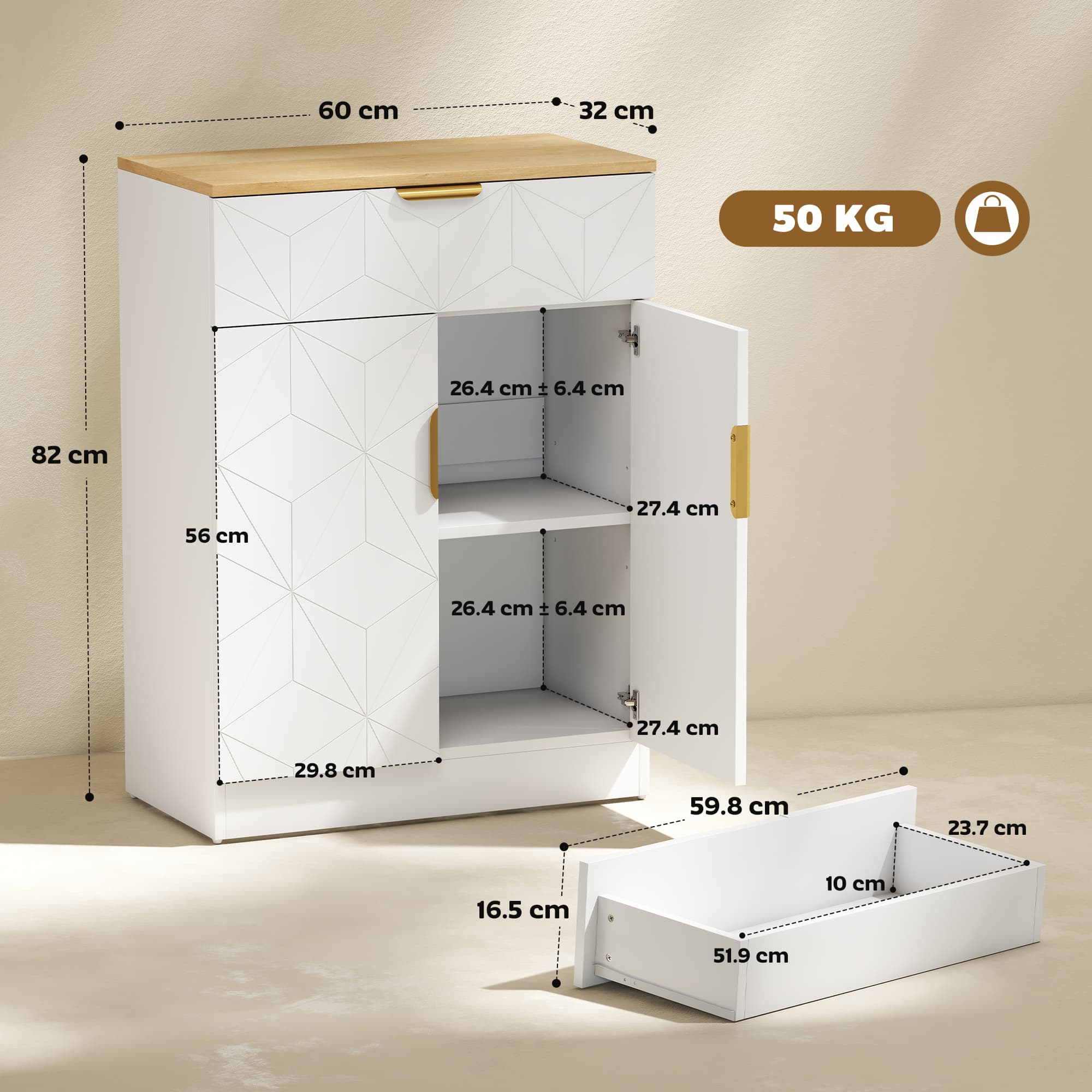 Transform Your Space with this Modern White Storage Sideboard - image 5