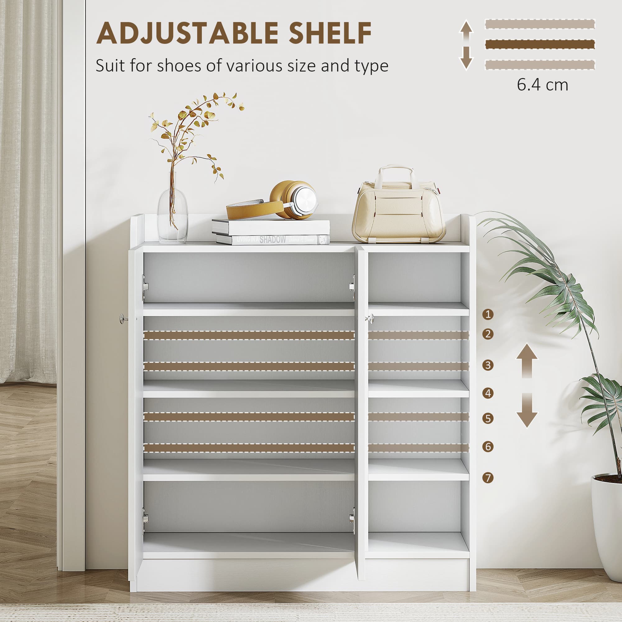 Transform Your Hallway with this Modern White Shoe Cabinet - image 5