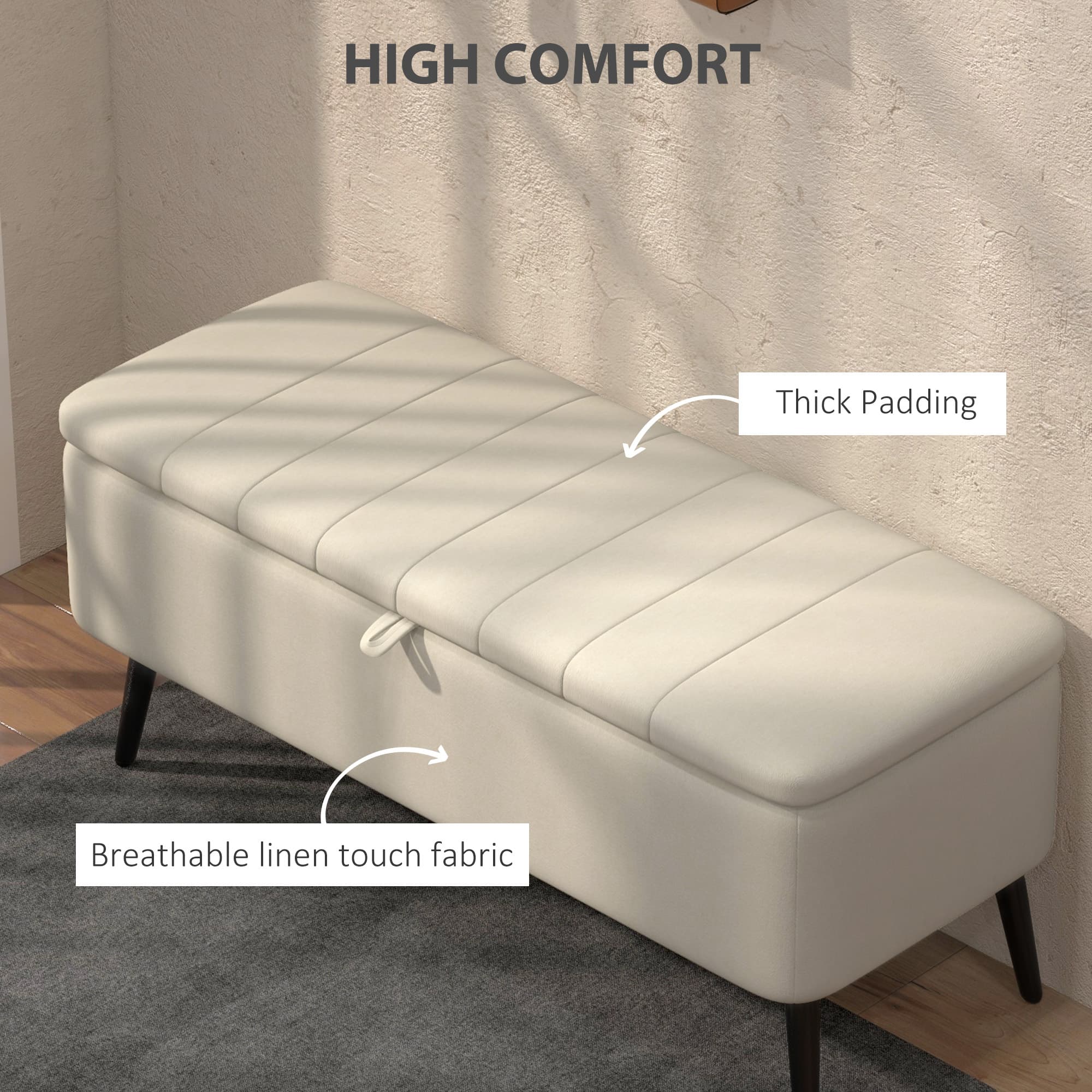 Transform Your Space with this Cream Storage Ottoman - image 4