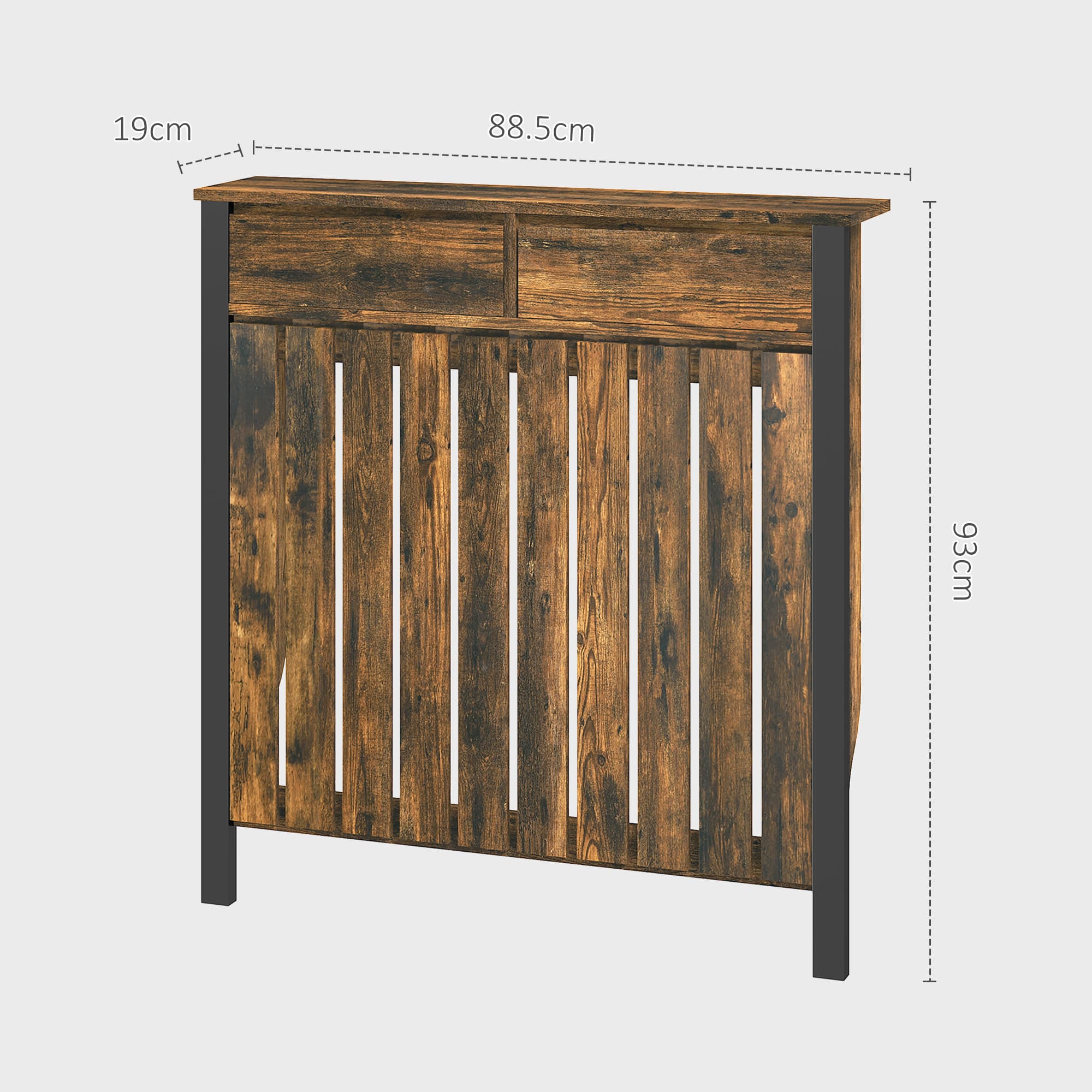 Transform Your Space with this Rustic Industrial Radiator Cover - image 4