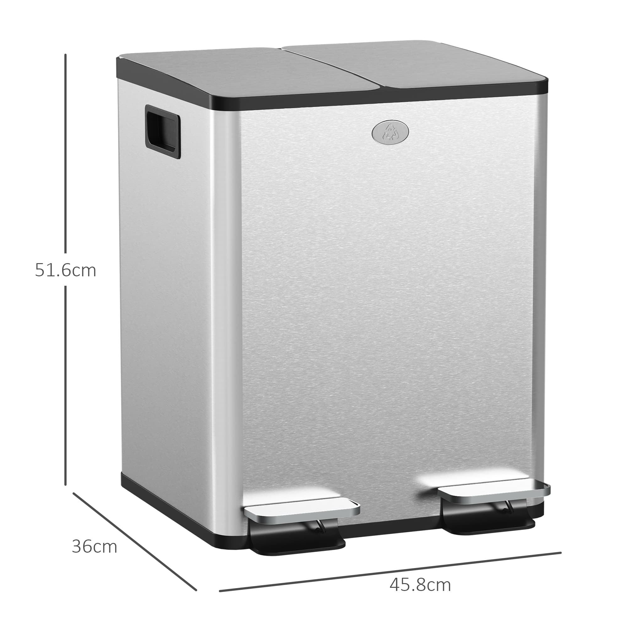 Transform Waste Sorting with this 40L Dual Compartment Bin - image 3