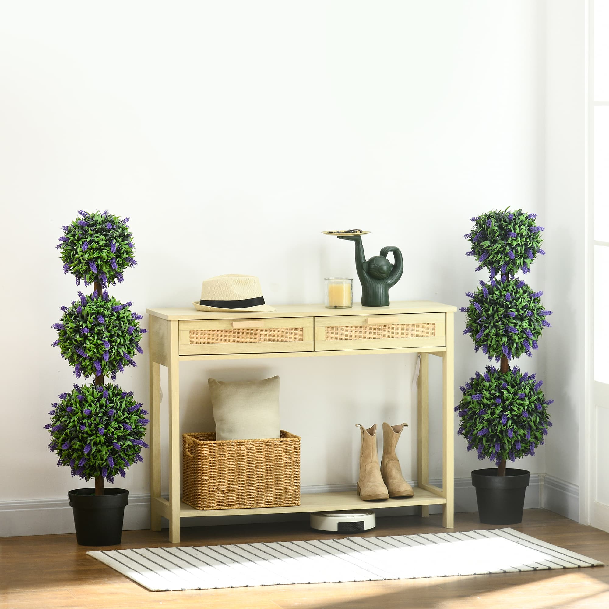 Transform Your Space with 110cm Faux Lavender Topiary Trees - image 2