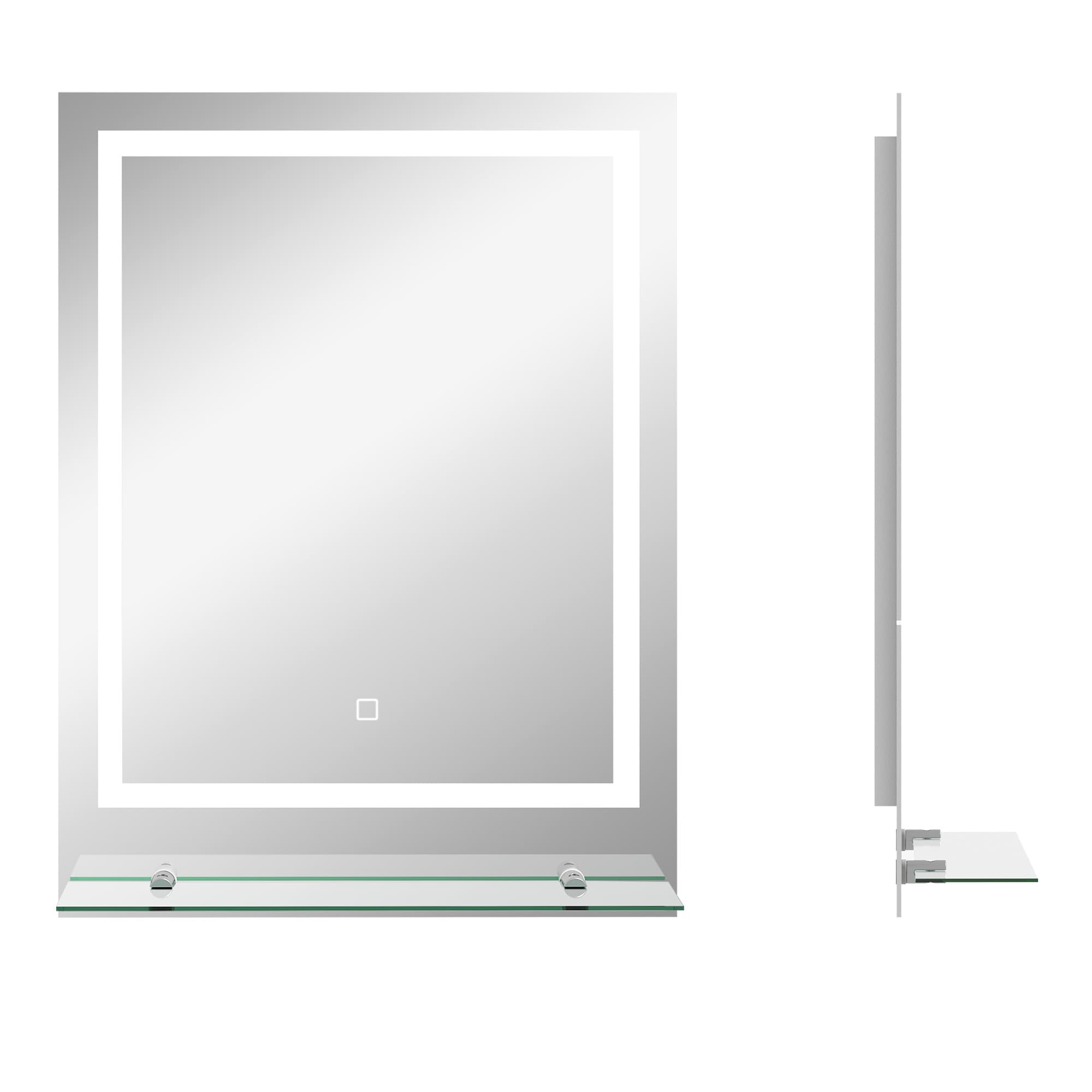 Smart Touch Illuminated Bathroom Mirror with Anti-Fog - Clear