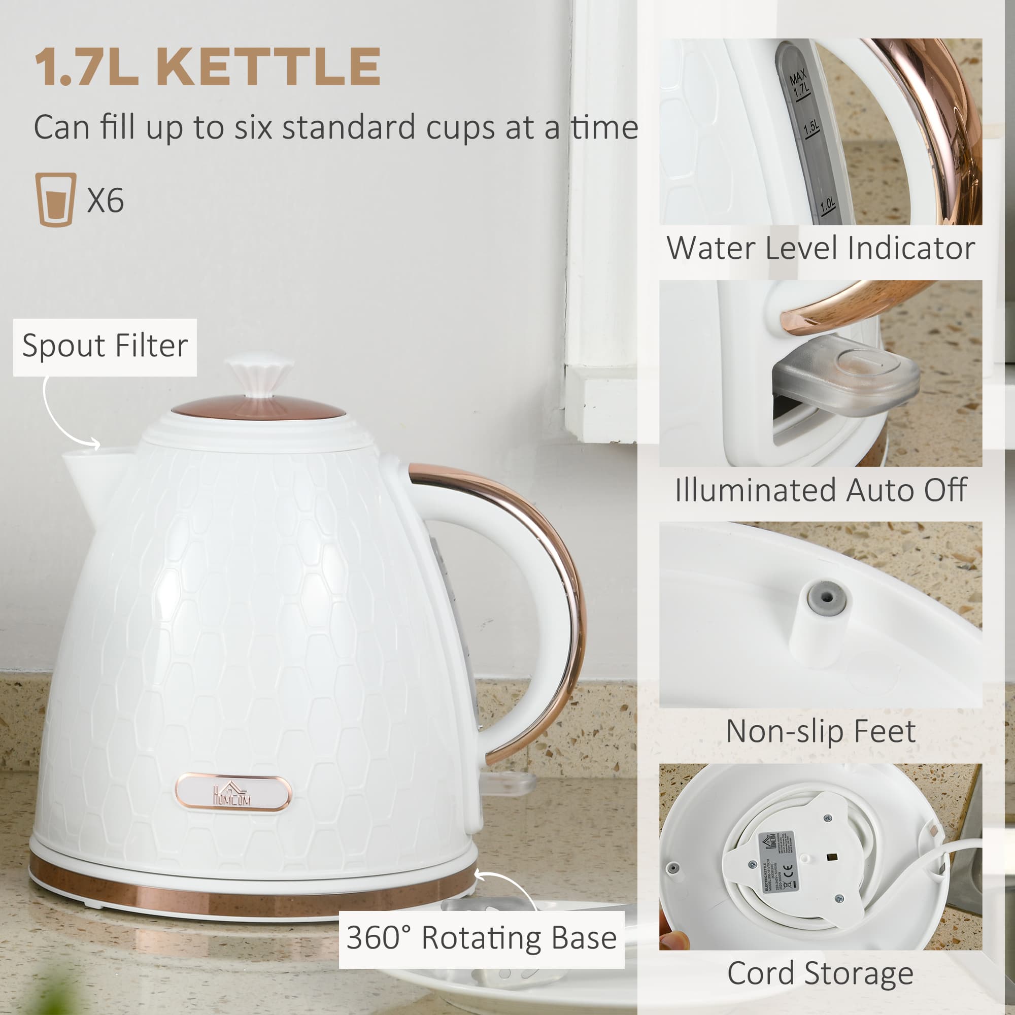 Transform Your Mornings with this Fast Boil Kettle & Toaster Set - image 4