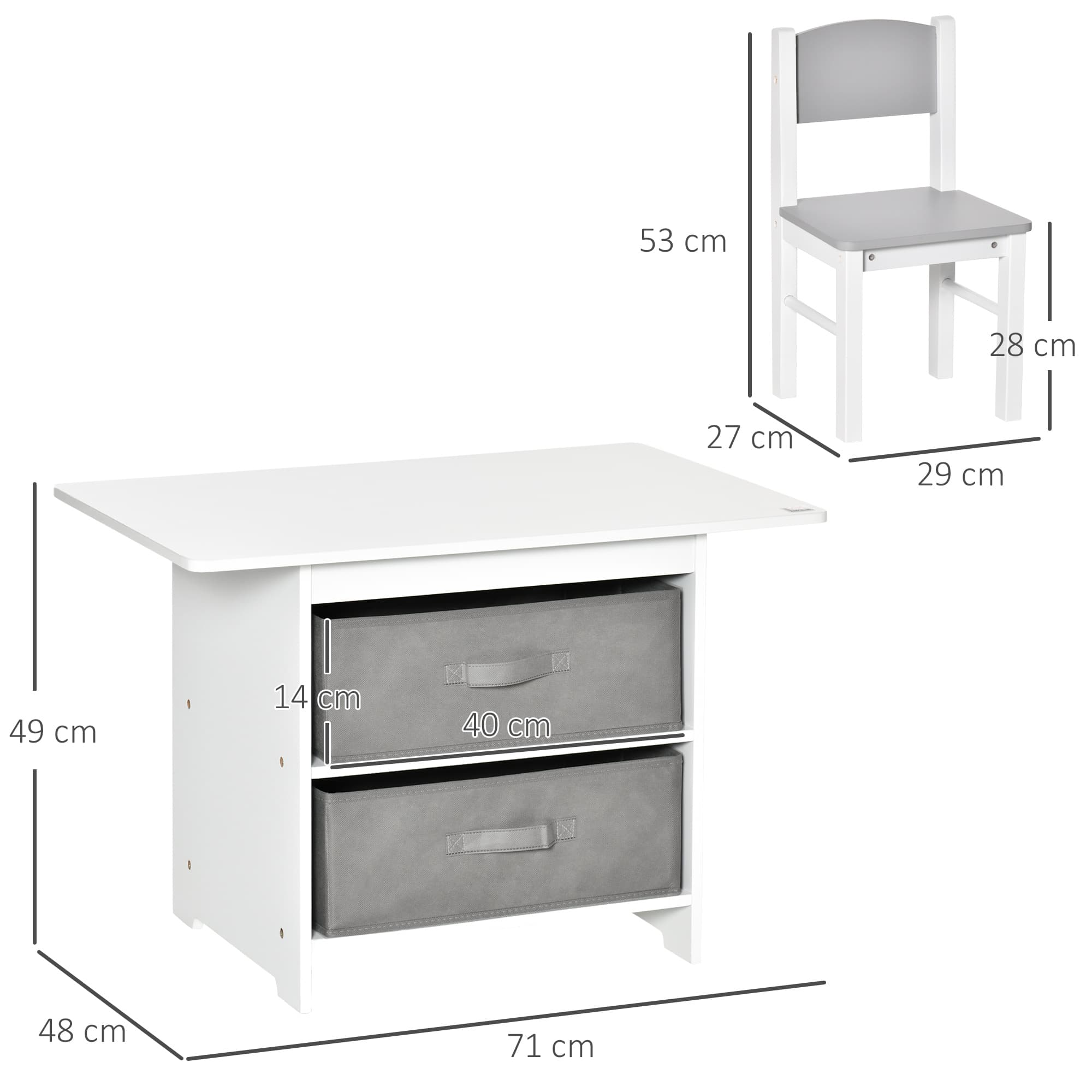 Transform Playtime with this 3-Piece Kids Table and Chairs Set - image 3