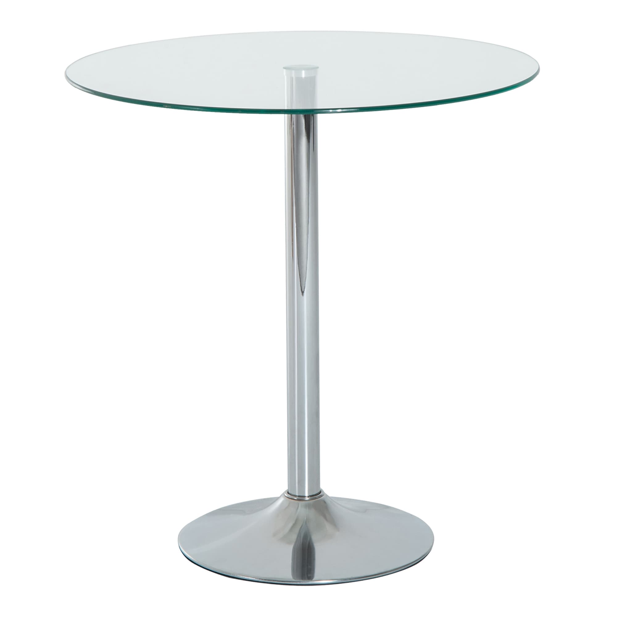 Transform Your Small Space with this Modern Glass Dining Table - Silver