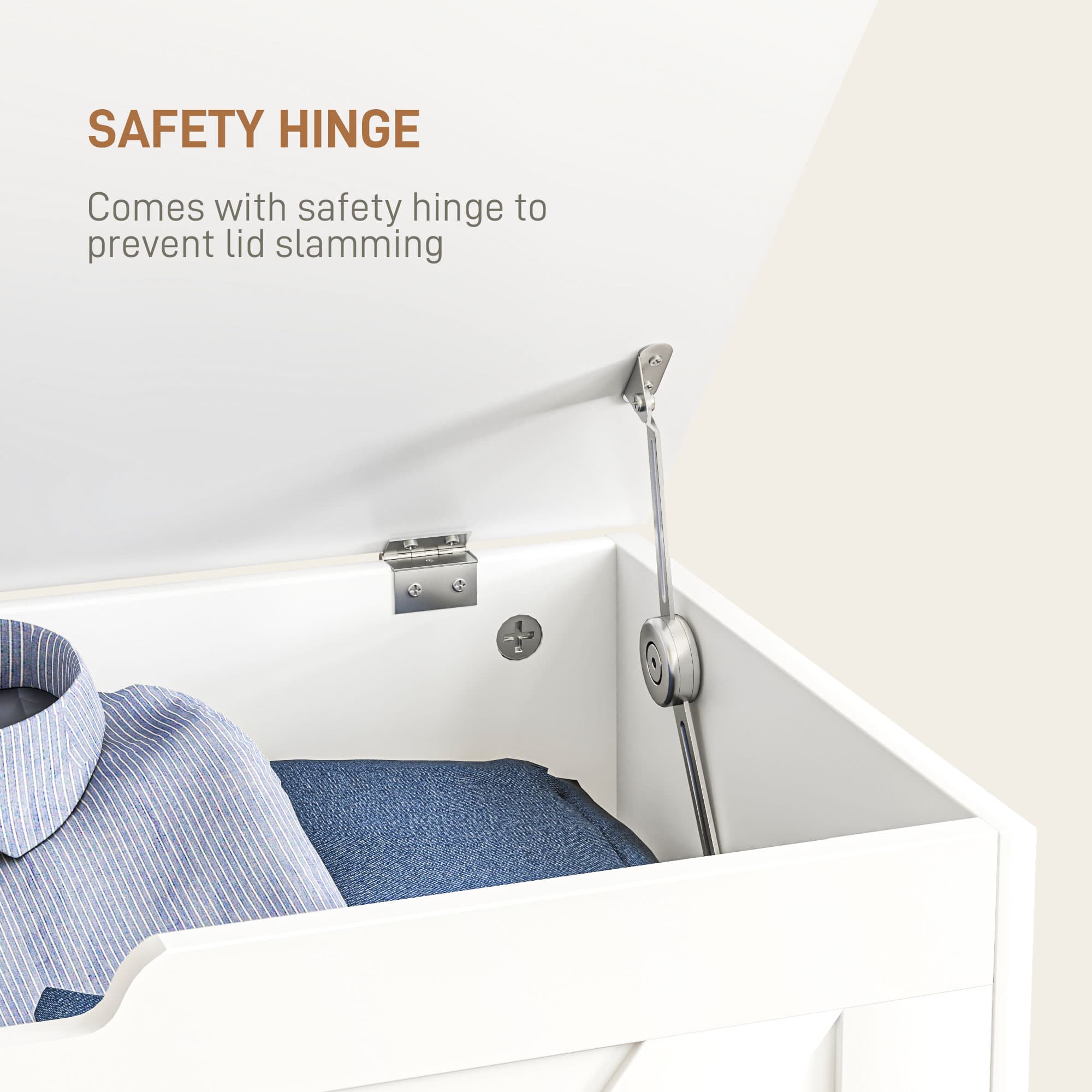 Transform Your Space with this 100L White Storage Trunk - image 4