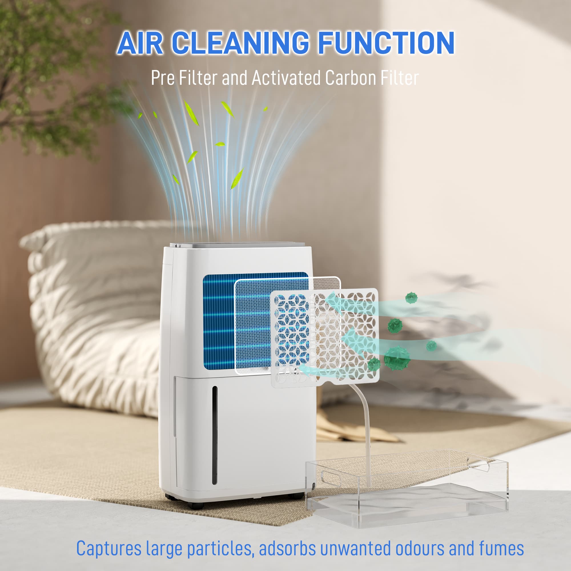 16L Dehumidifier with Carbon Filter — Quiet, Mobile and 5.5L Tank - image 1