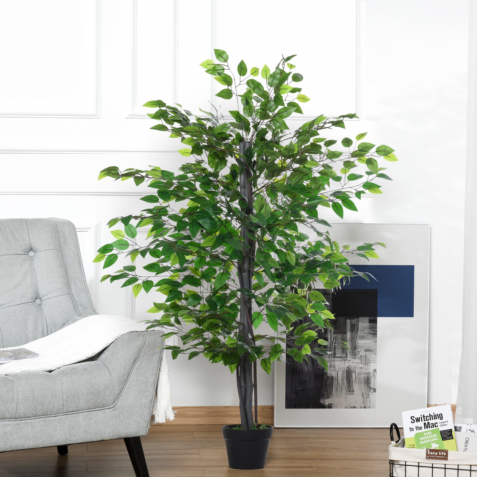 Transform Your Space with this Lifelike 145cm Artificial Banyan Tree - image 1
