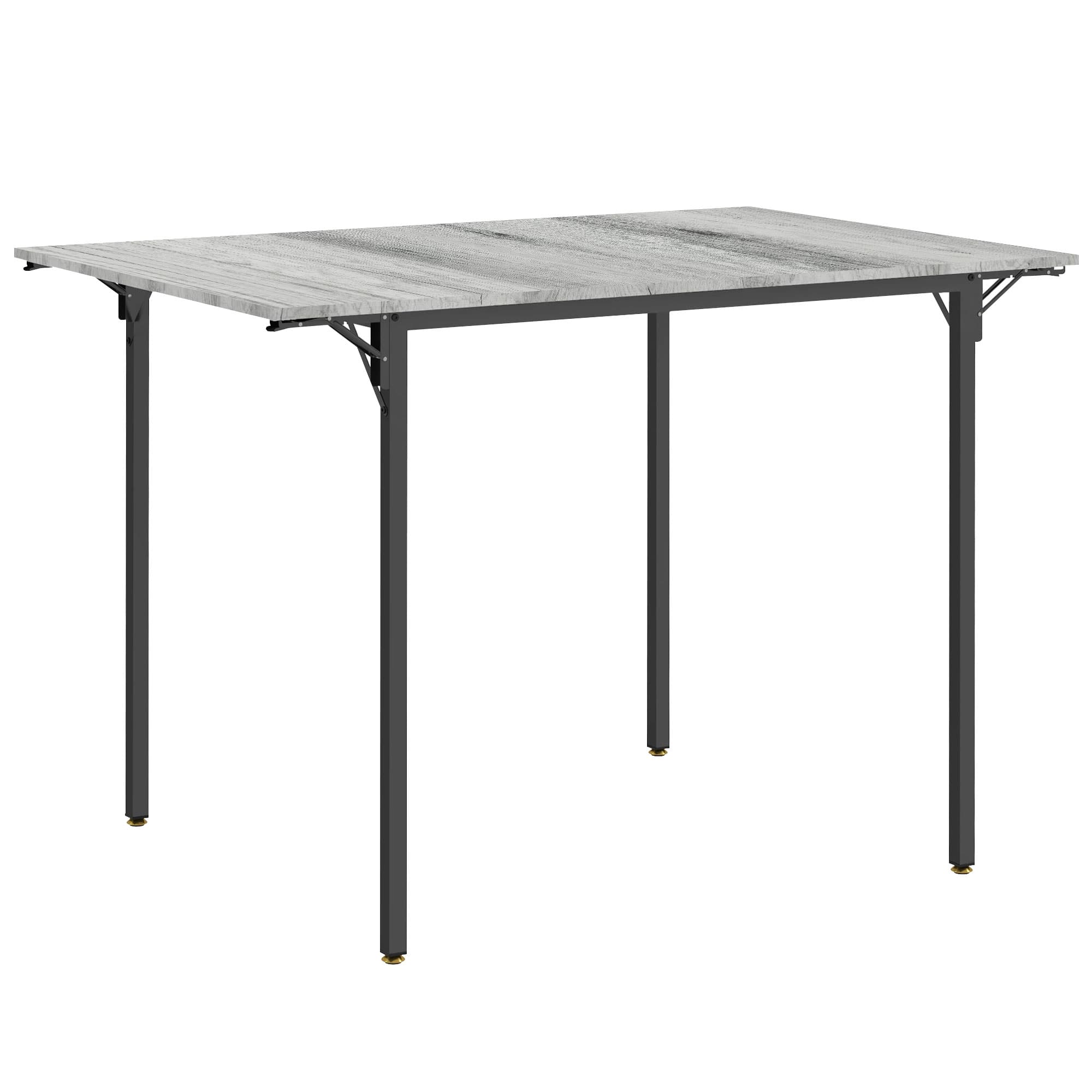 Transform Your Space with this Grey Drop Leaf Dining Table - Grey