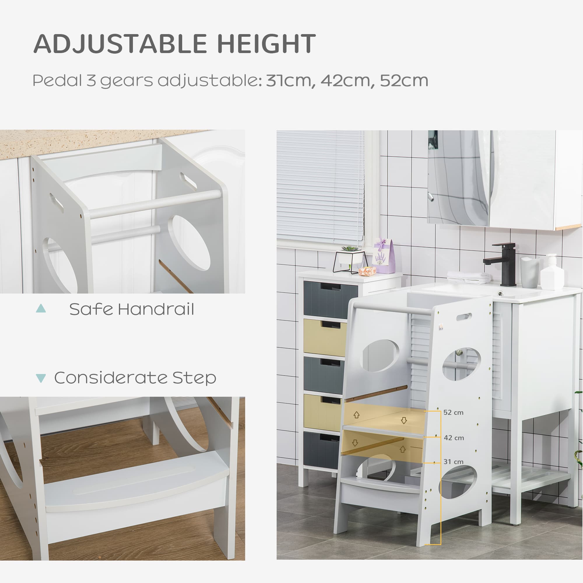 Transform Everyday Tasks with this Grey Toddler Learning Tower - image 3