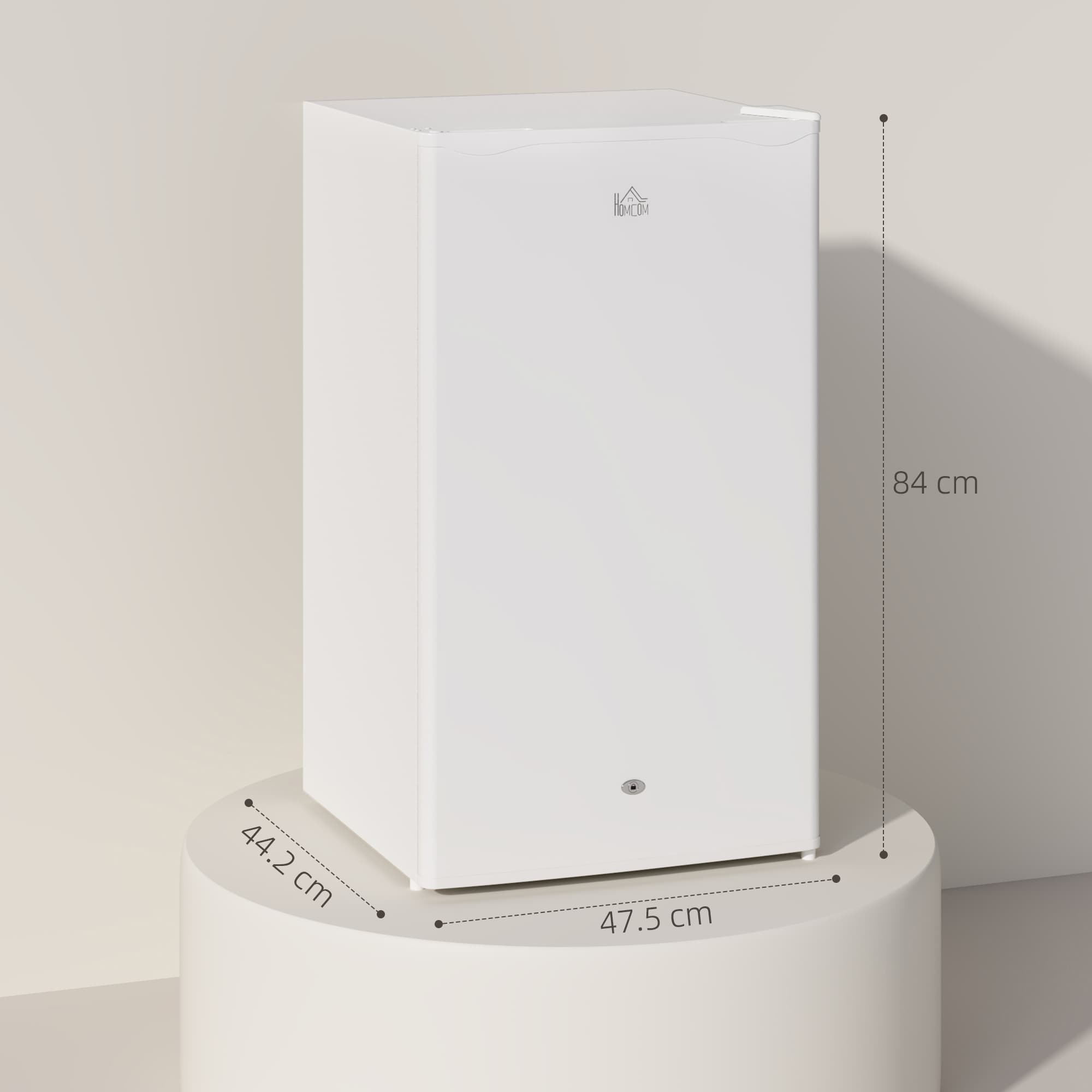 White 91L Under-Counter Fridge with Lock - image 7