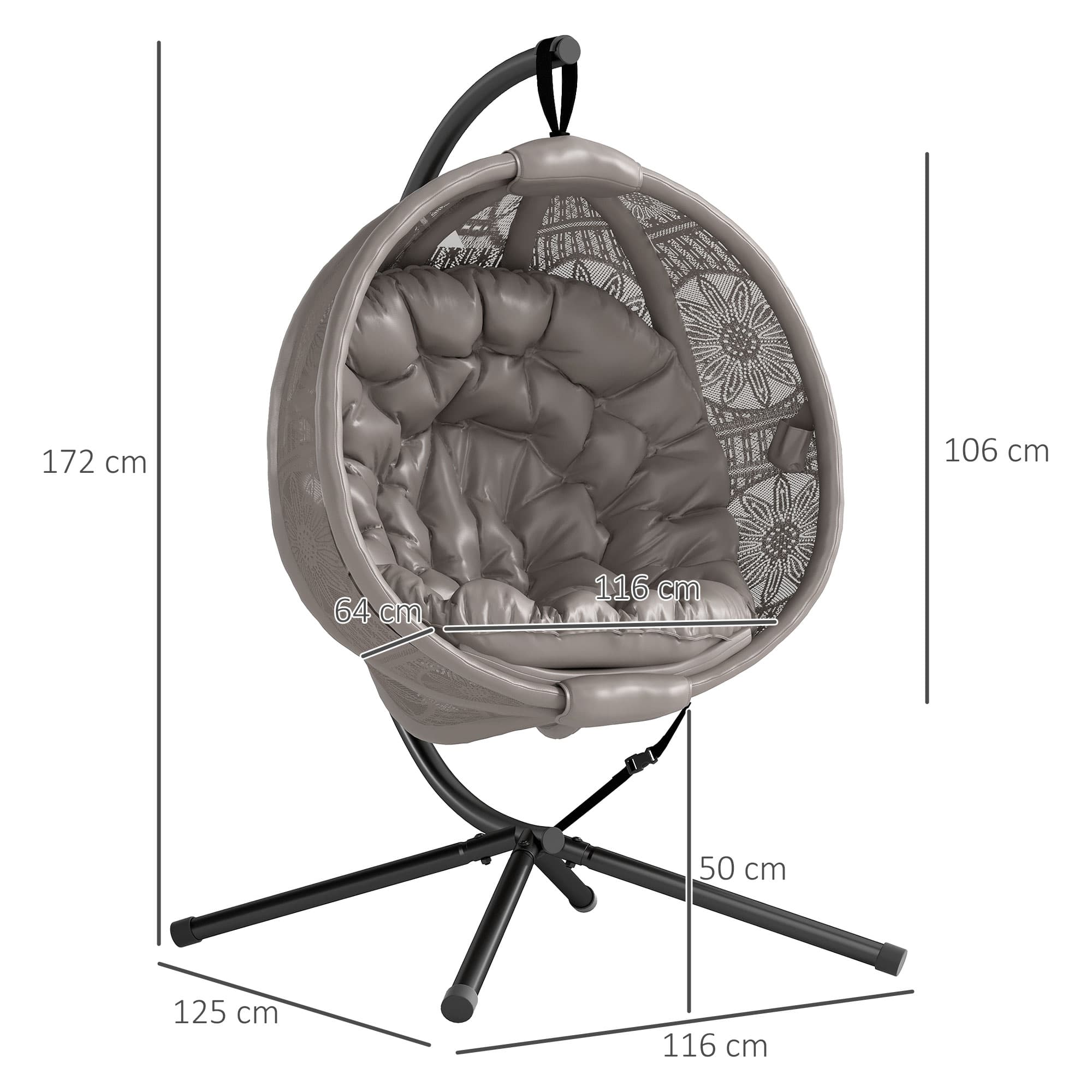 Transform Your Space with this Round Hanging Egg Chair - image 4