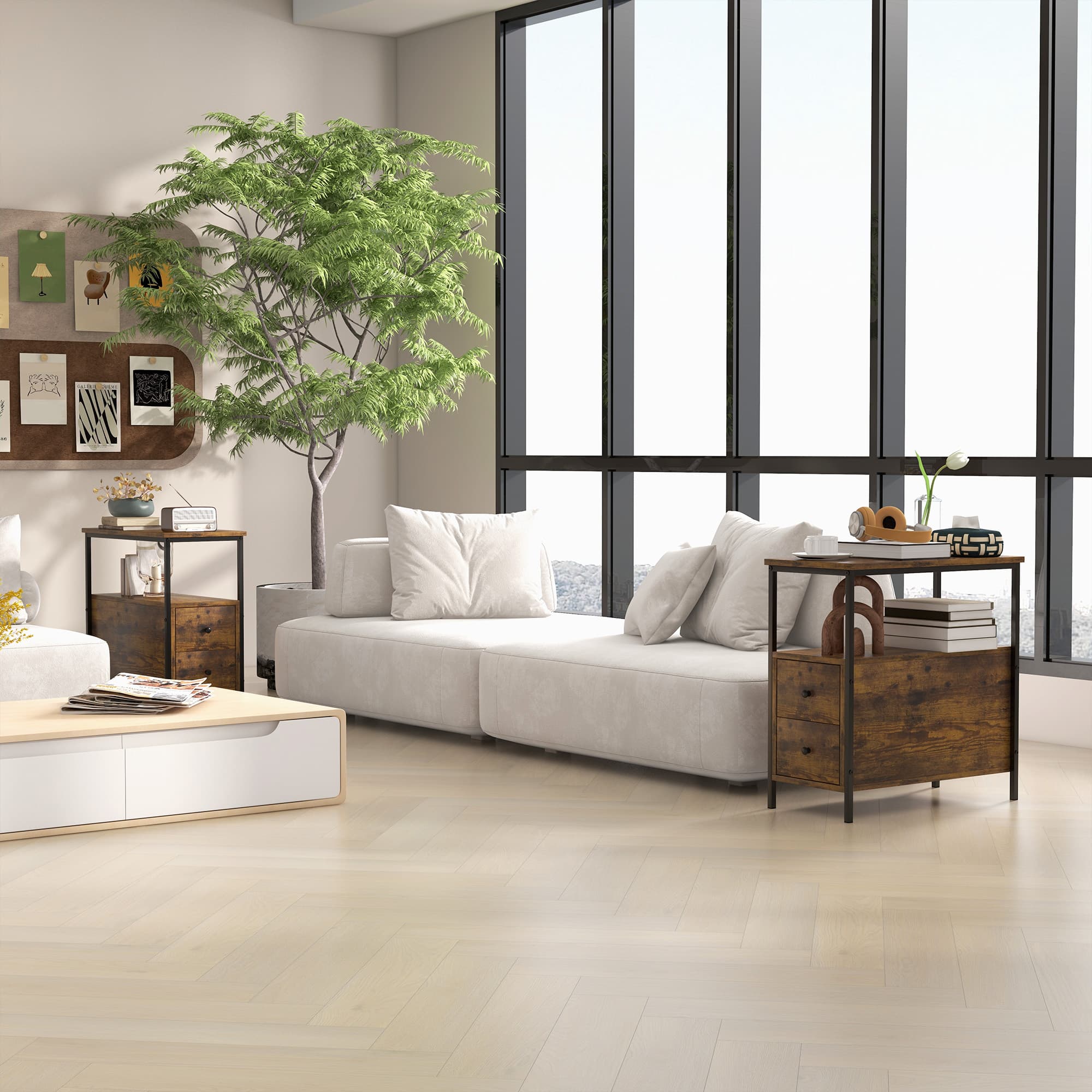 Transform Small Spaces With These Narrow Industrial Side Tables - image 3