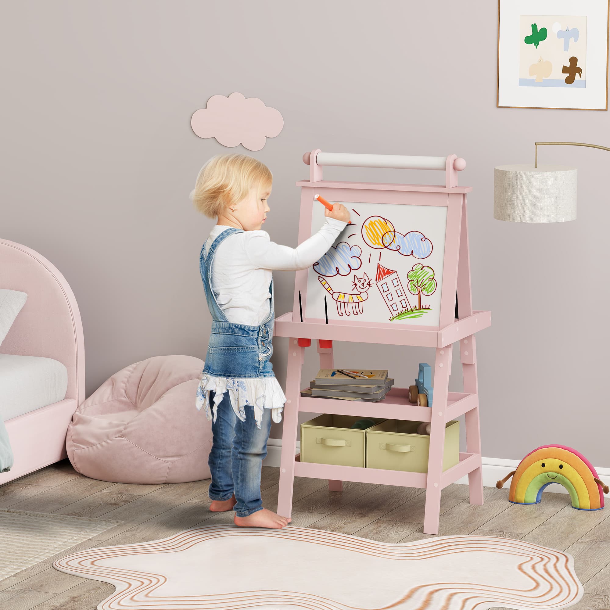 Transform Playtime with this Pink 3-in-1 Kids Easel - image 3