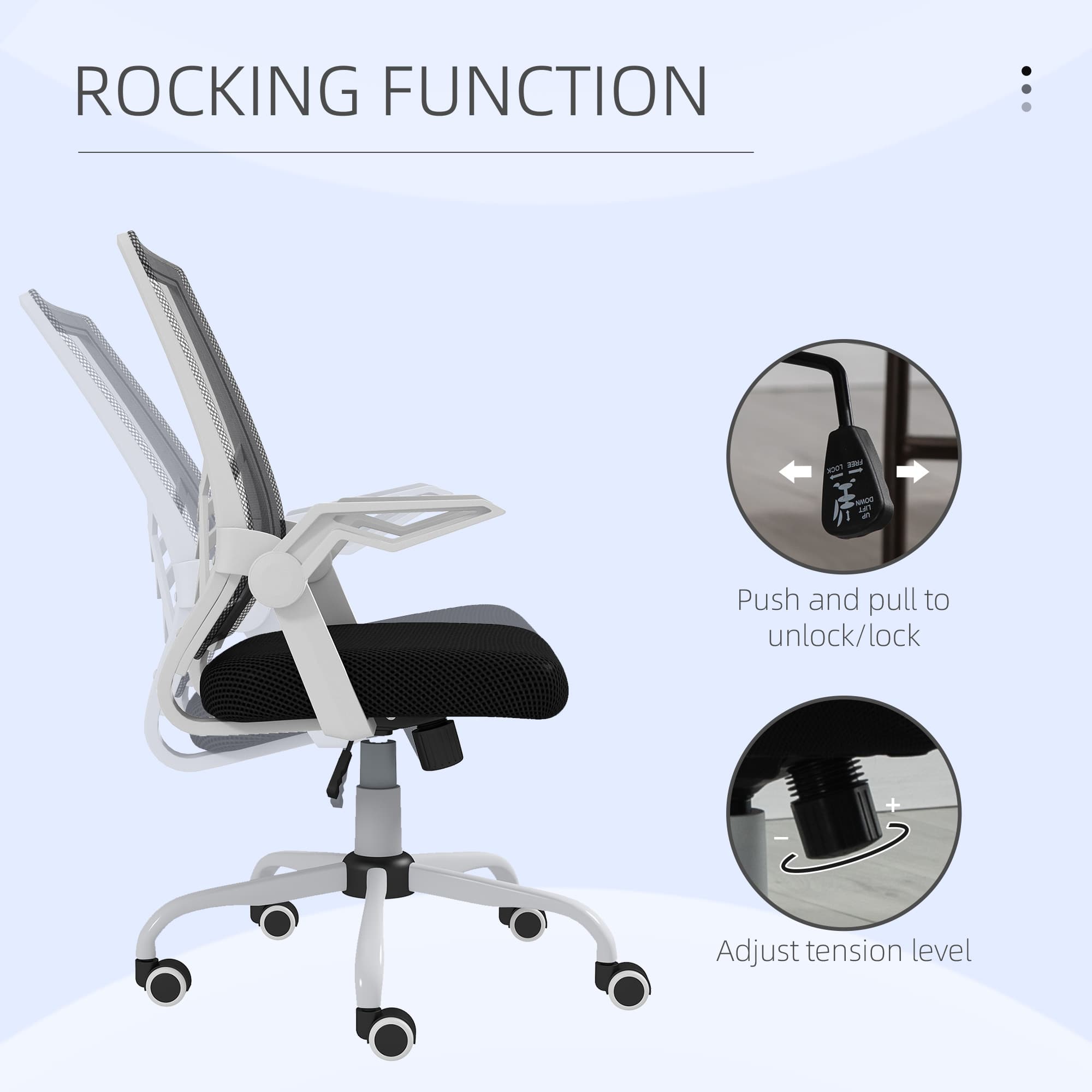Breathable Mesh Desk Chair with Adjustable Height and Lumbar Support - image 8