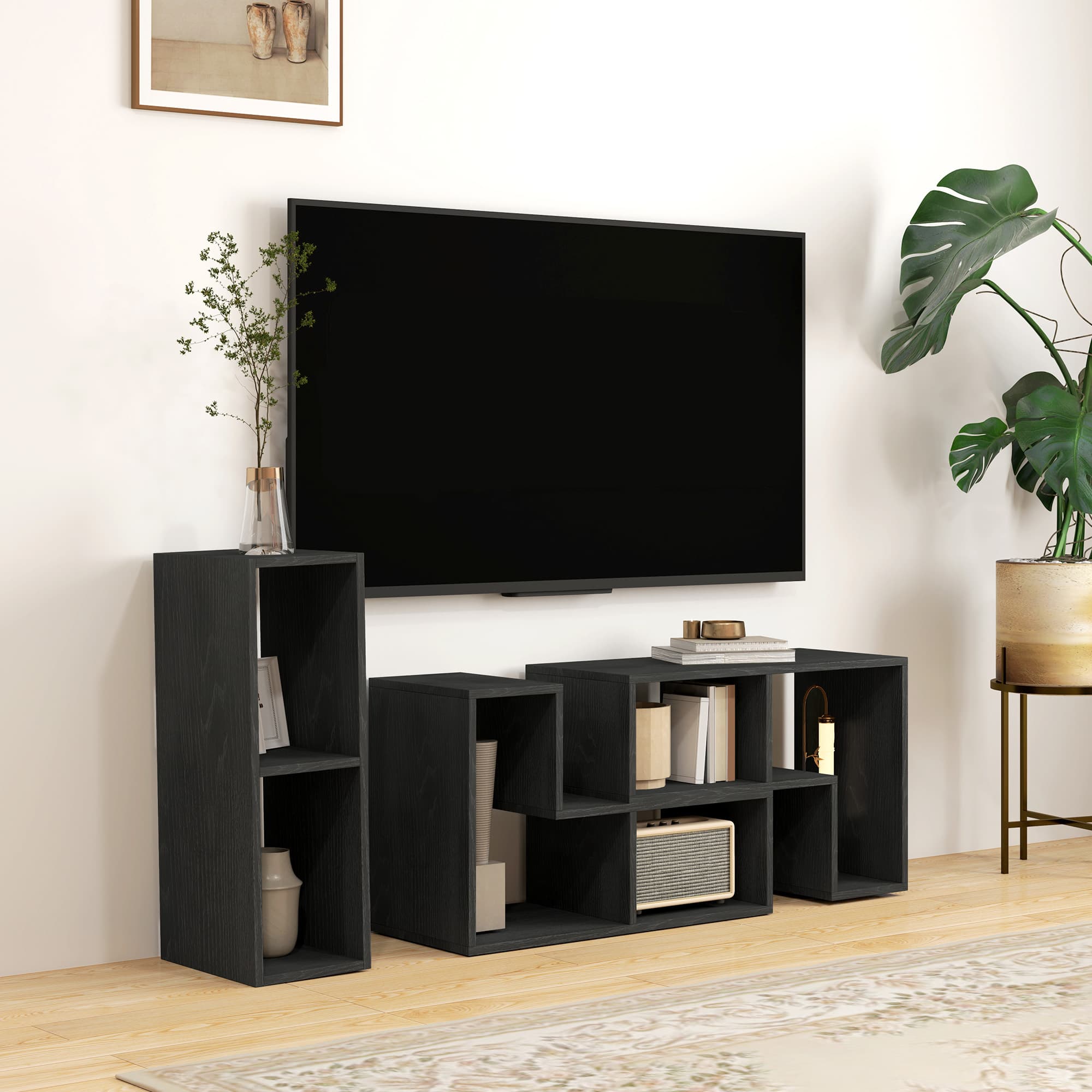 Transform Your Lounge with this Modular Black TV Unit - image 4