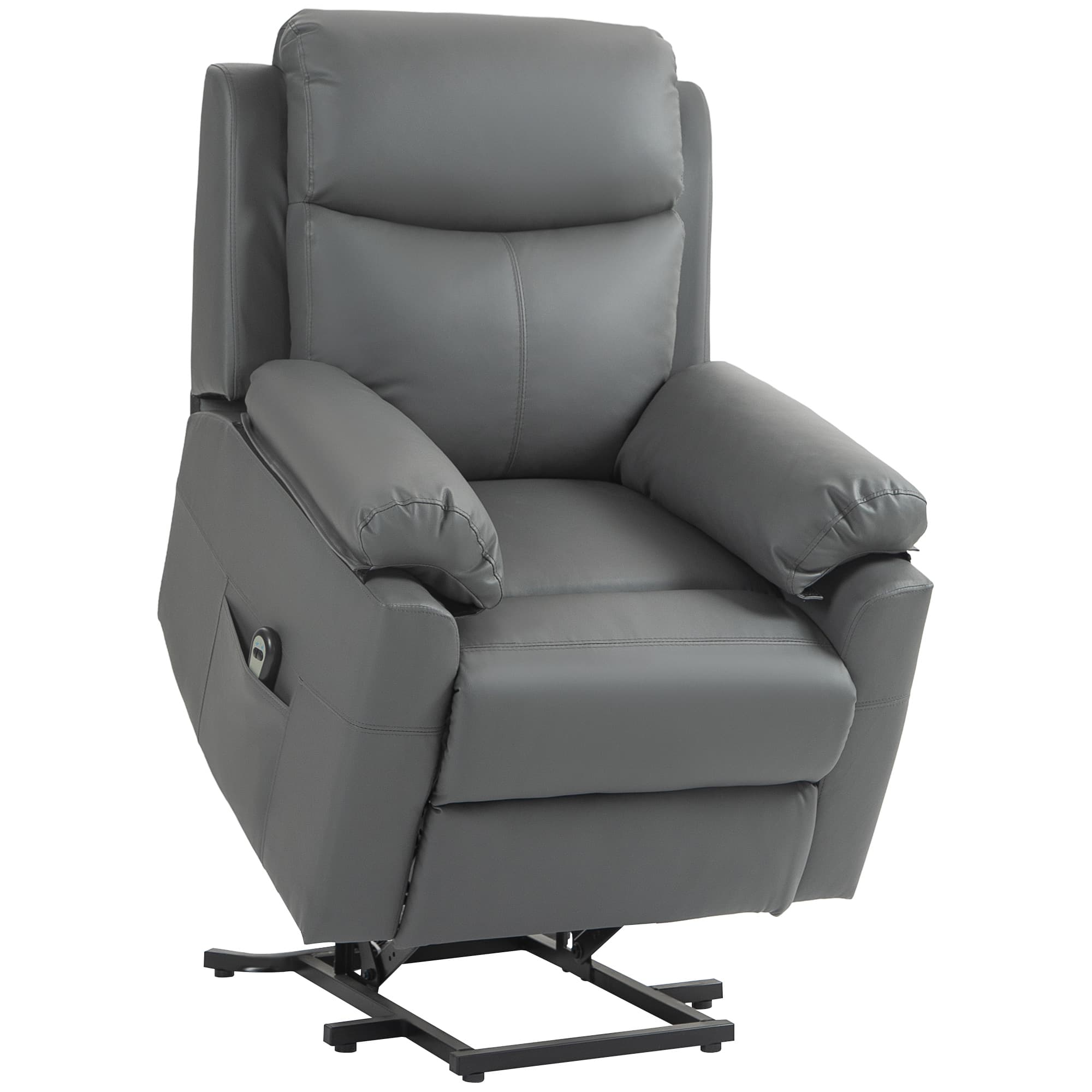 Effortless Comfort: Charcoal Grey Electric Riser Recliner - Charcoal grey