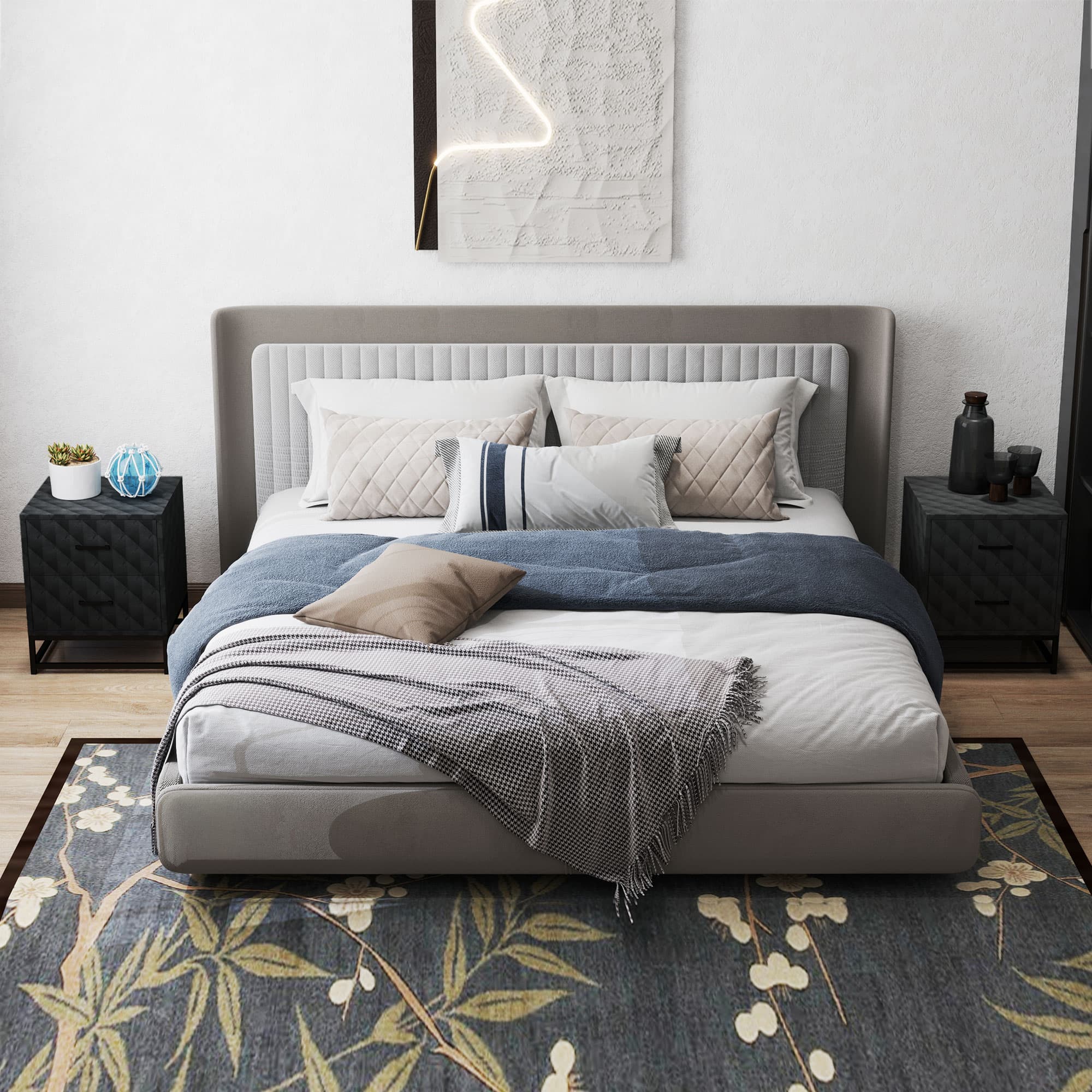 Transform Your Bedroom with Modern Black Bedside Tables - image 1
