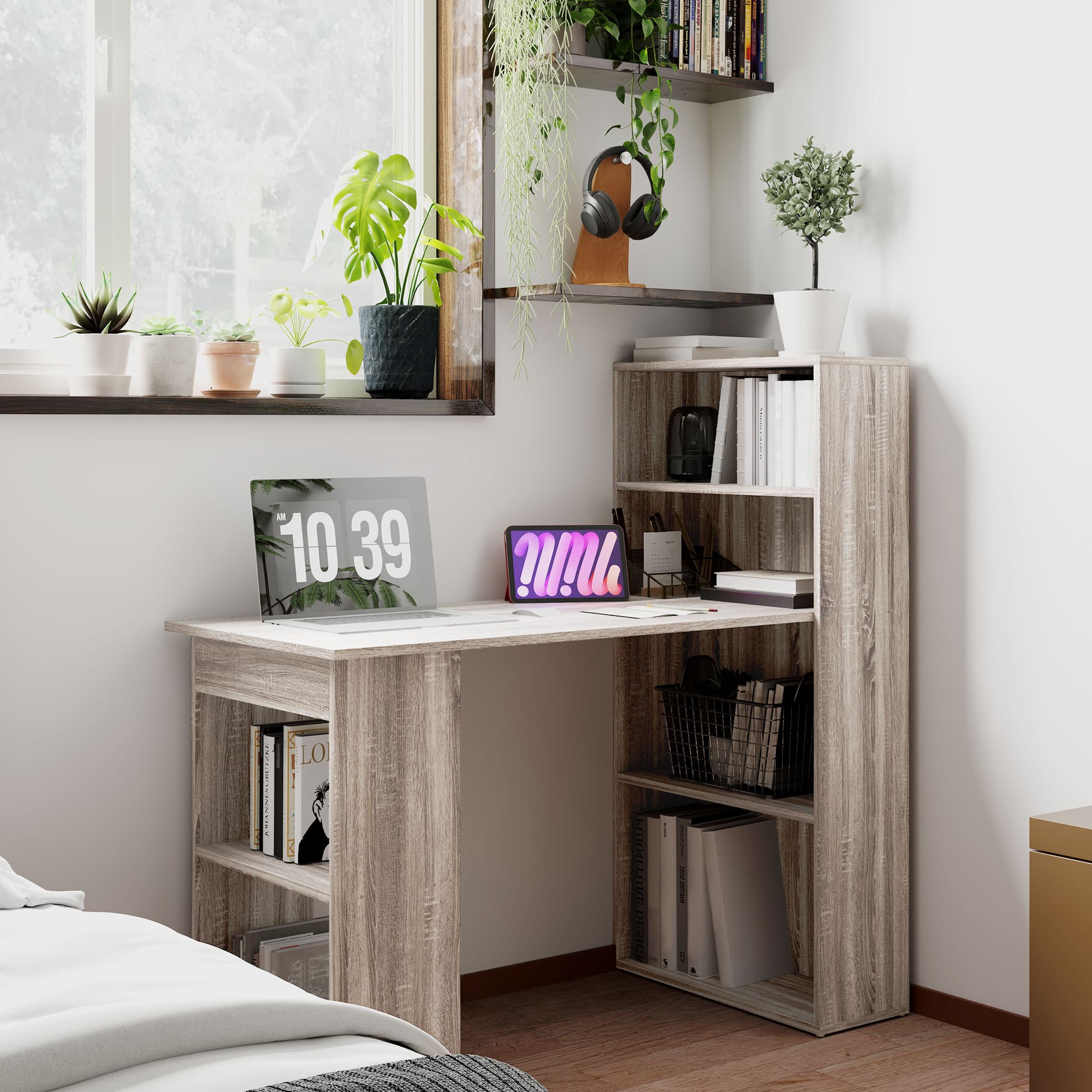 Transform Your Workspace with this 120cm Grey Storage Desk - image 4